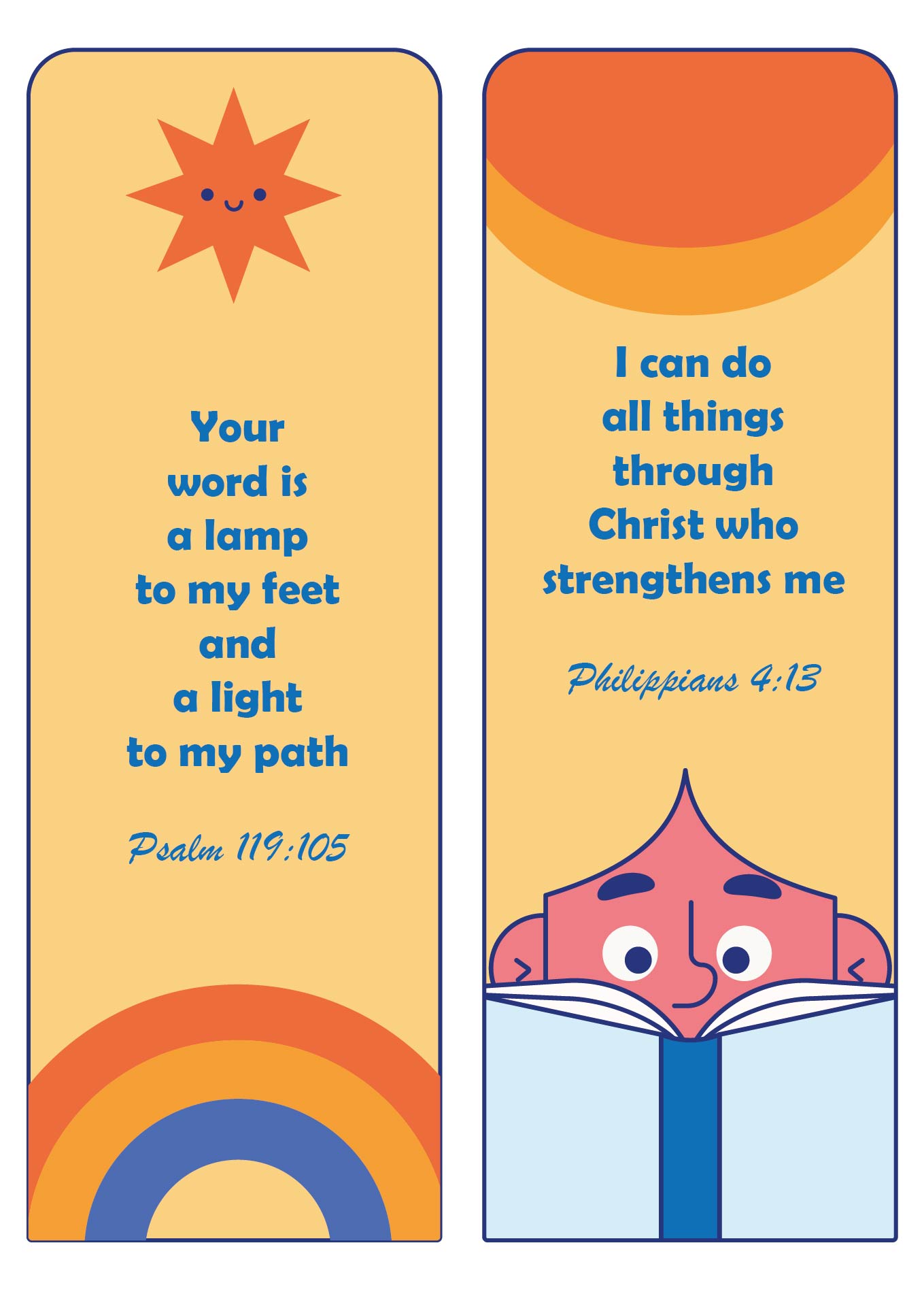 Inspirational Bible Verses Bookmarks Printable