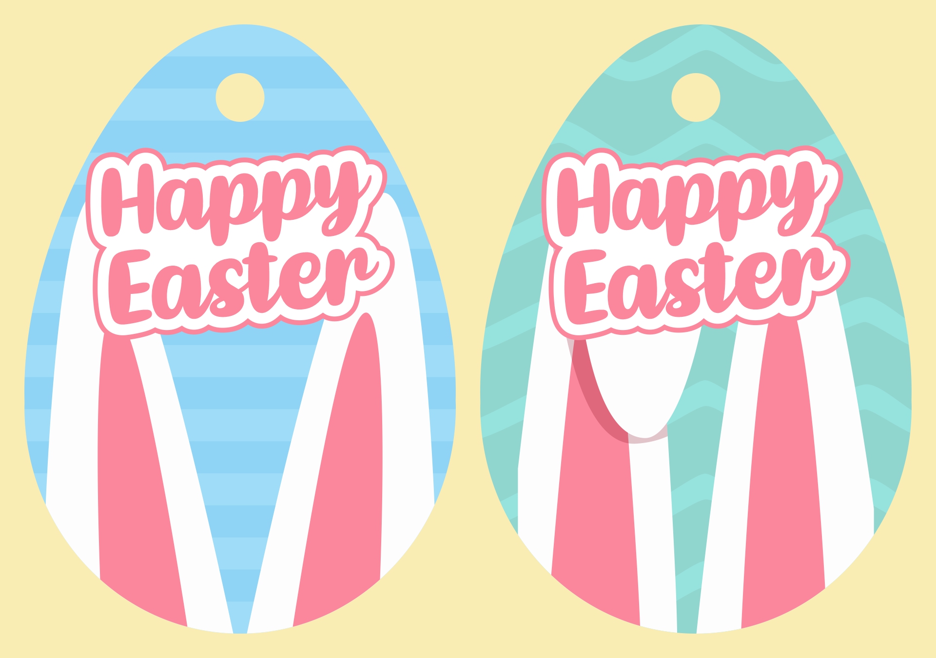 Kids Easter Gift Tags Printables