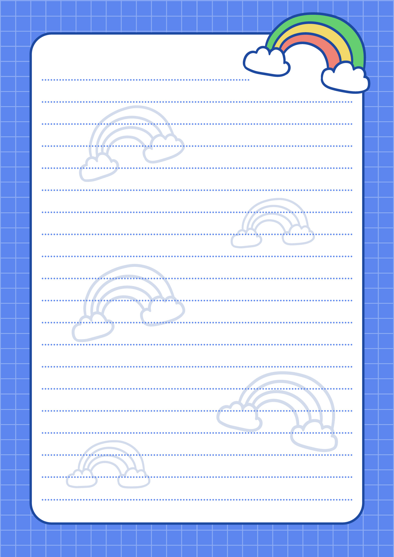Kids Printable Lined Letter Writing Paper