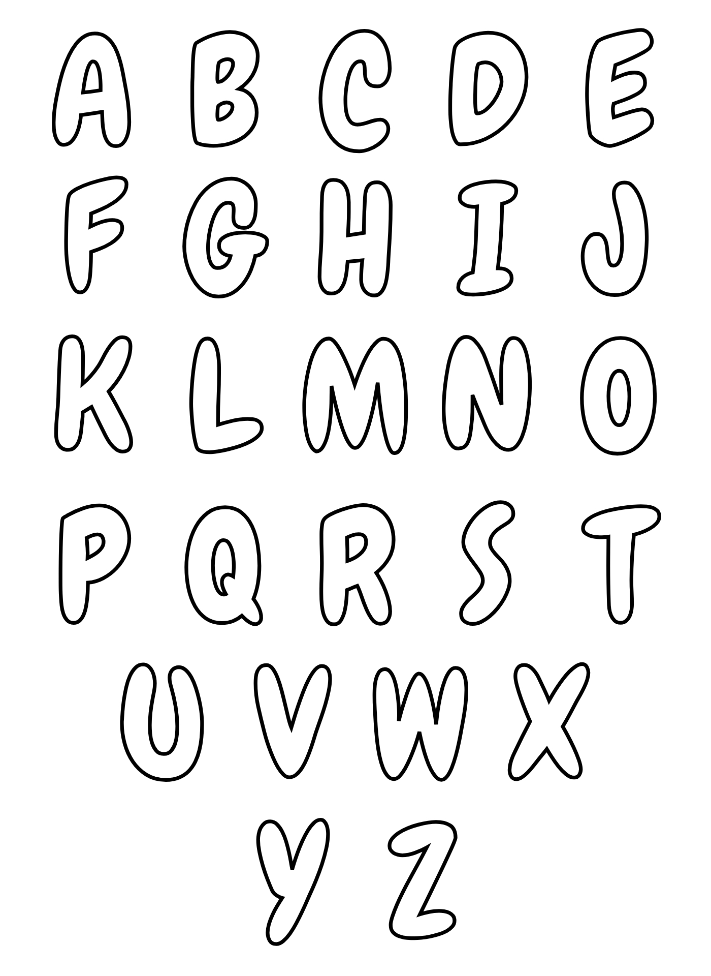 Large Block Alphabet Letters Font Printable Large Block Alphabet Letters Font Printable