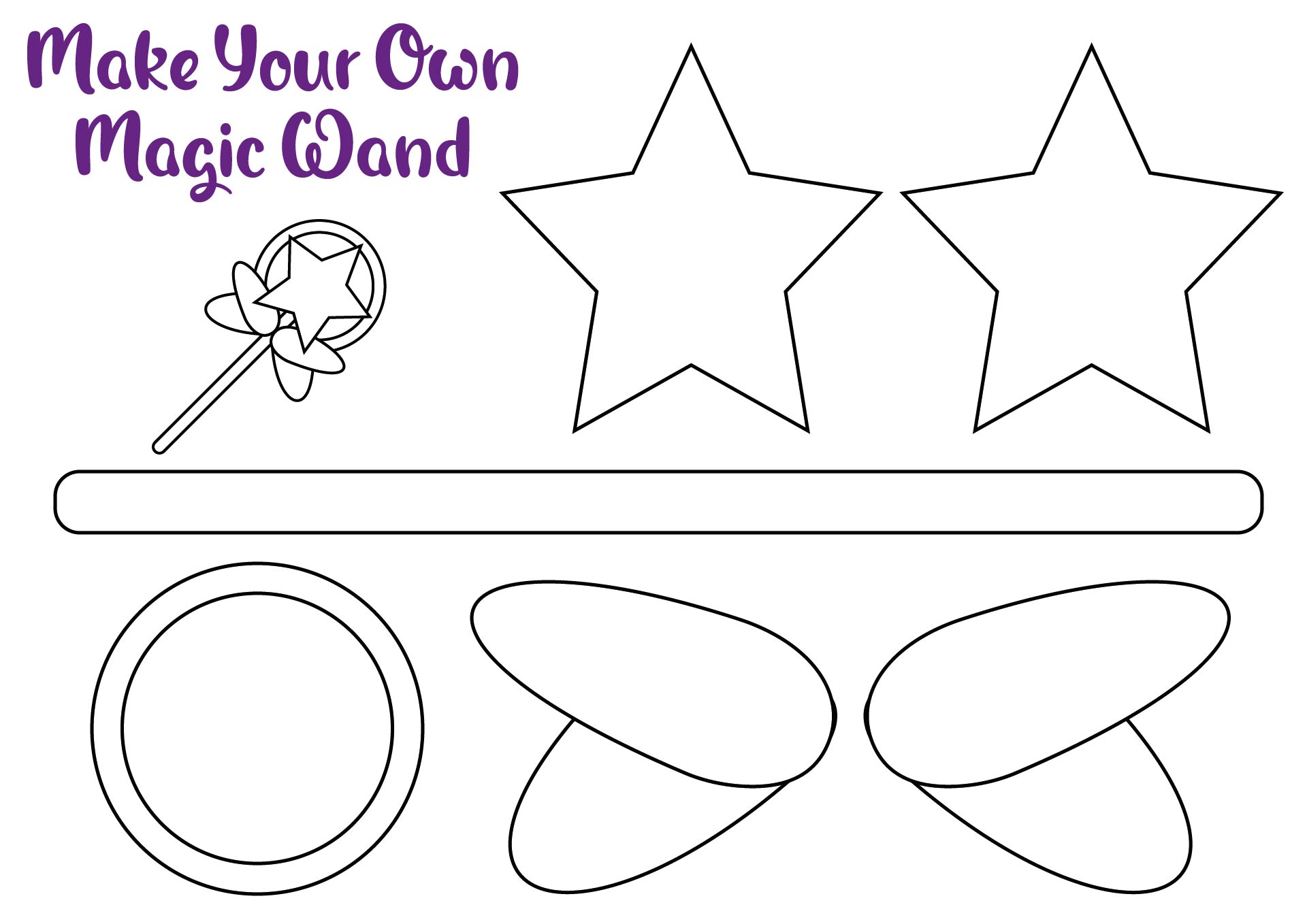 Magic Fairy Printable Cut Out
