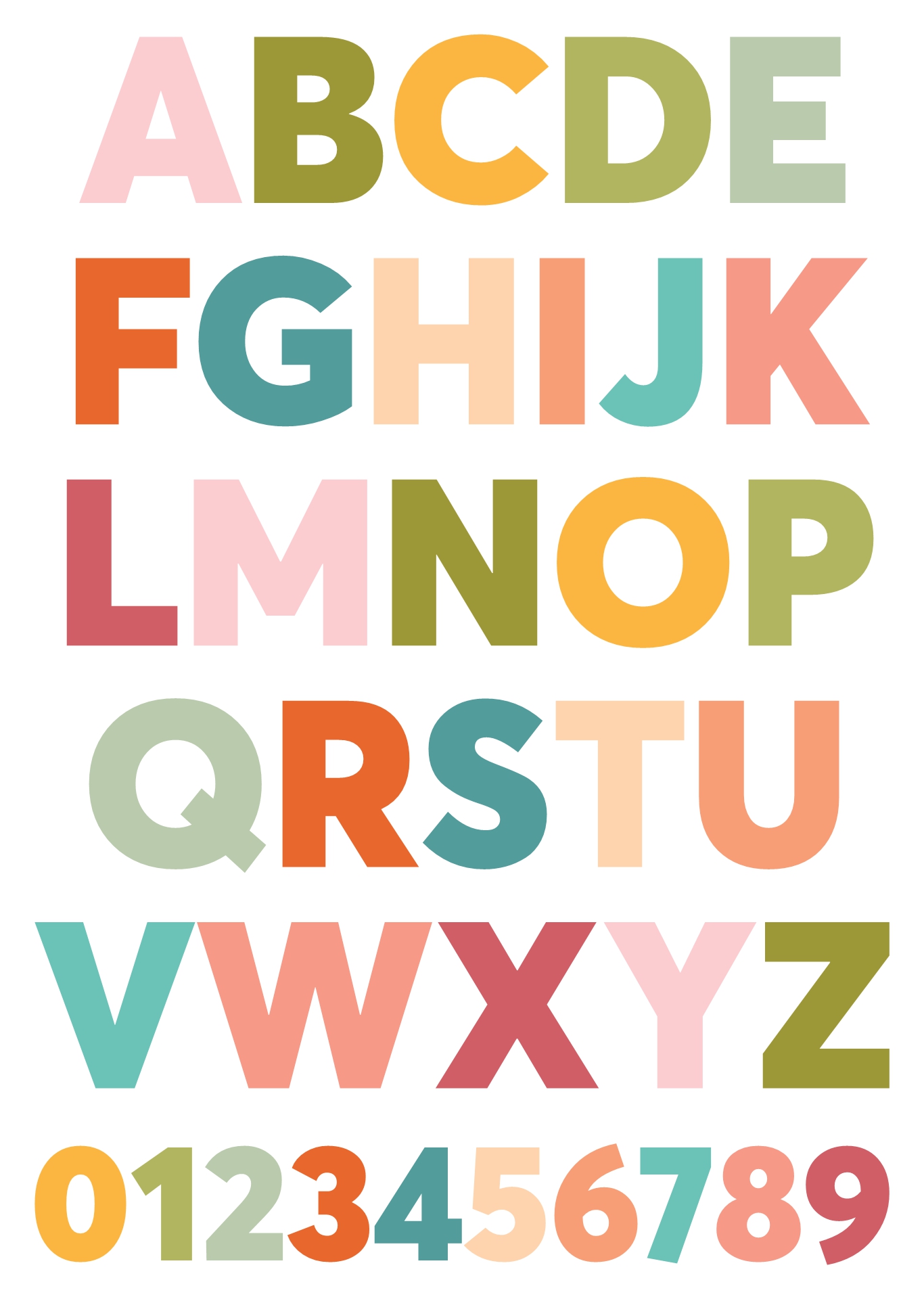Massive Alphabet Letters Printable