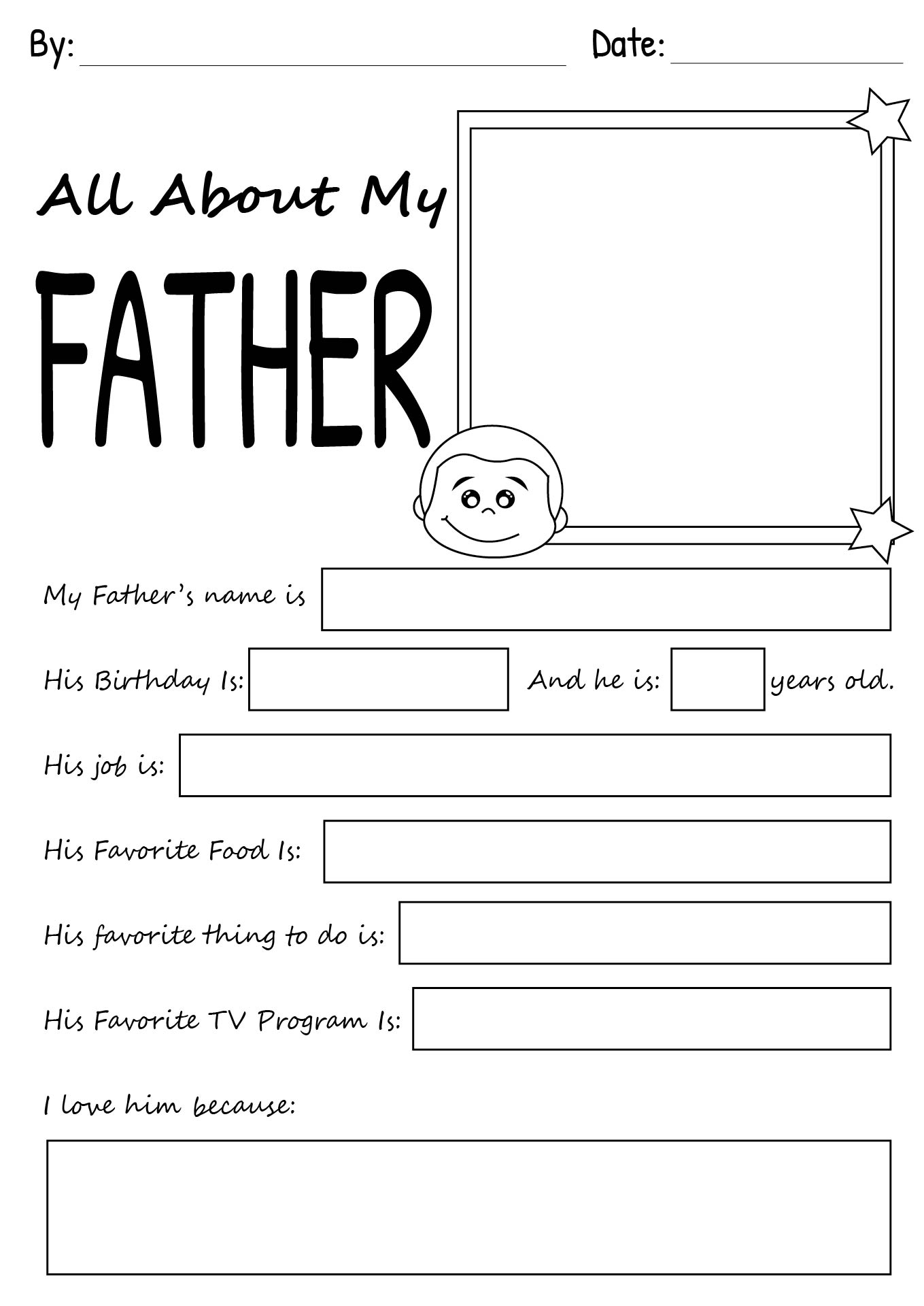 My Dad’s Favorites Questionnaire Printable