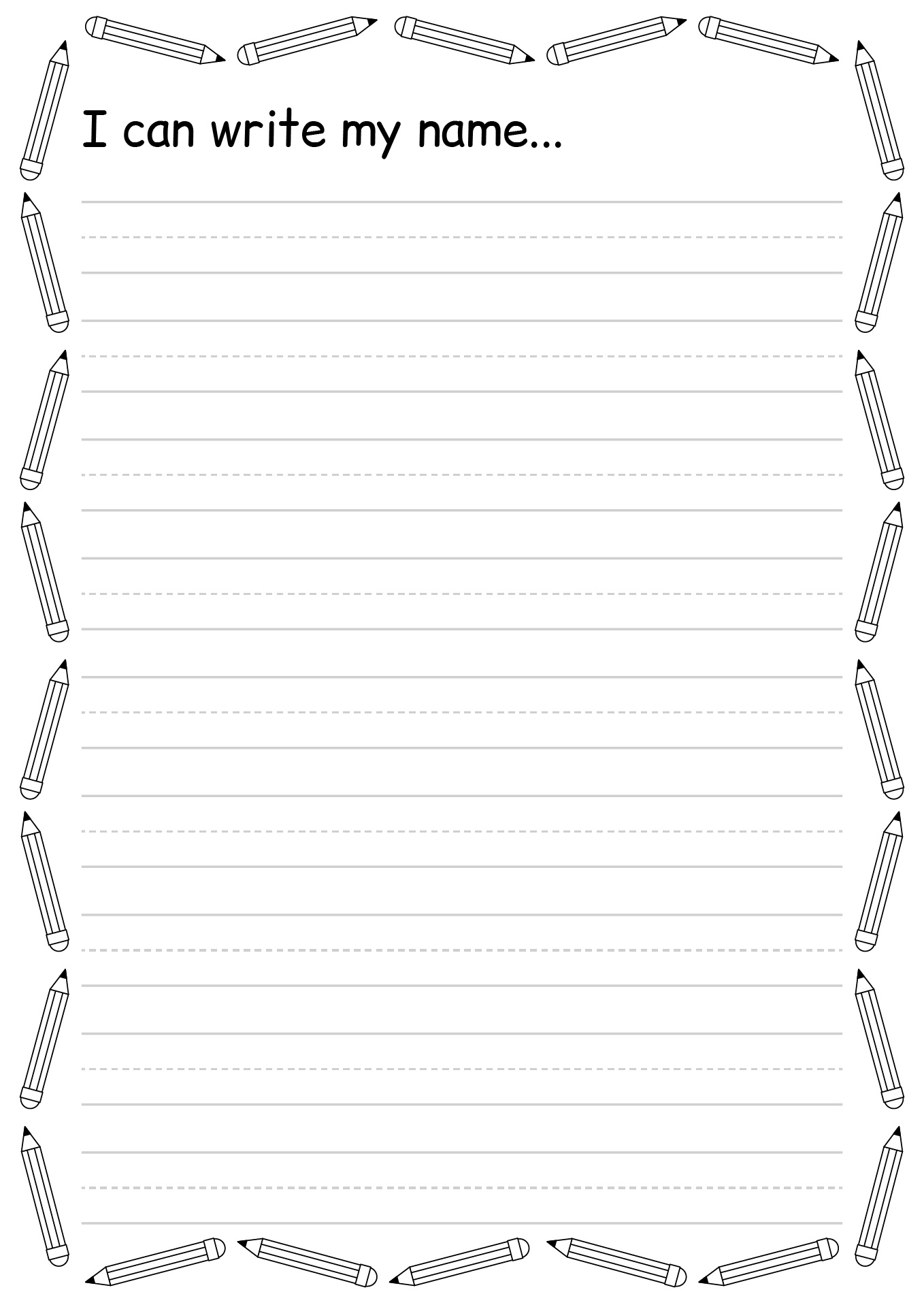 My Name Tracing Activities for Kindergarten