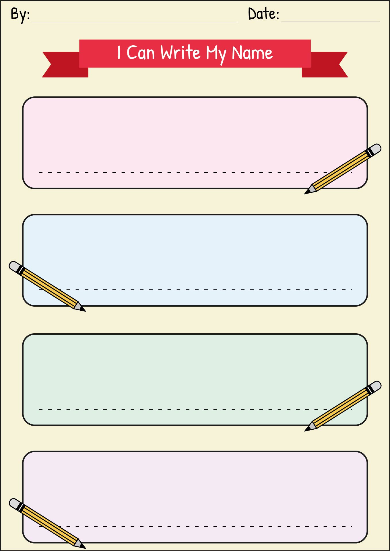Name Writing Practice for Kids