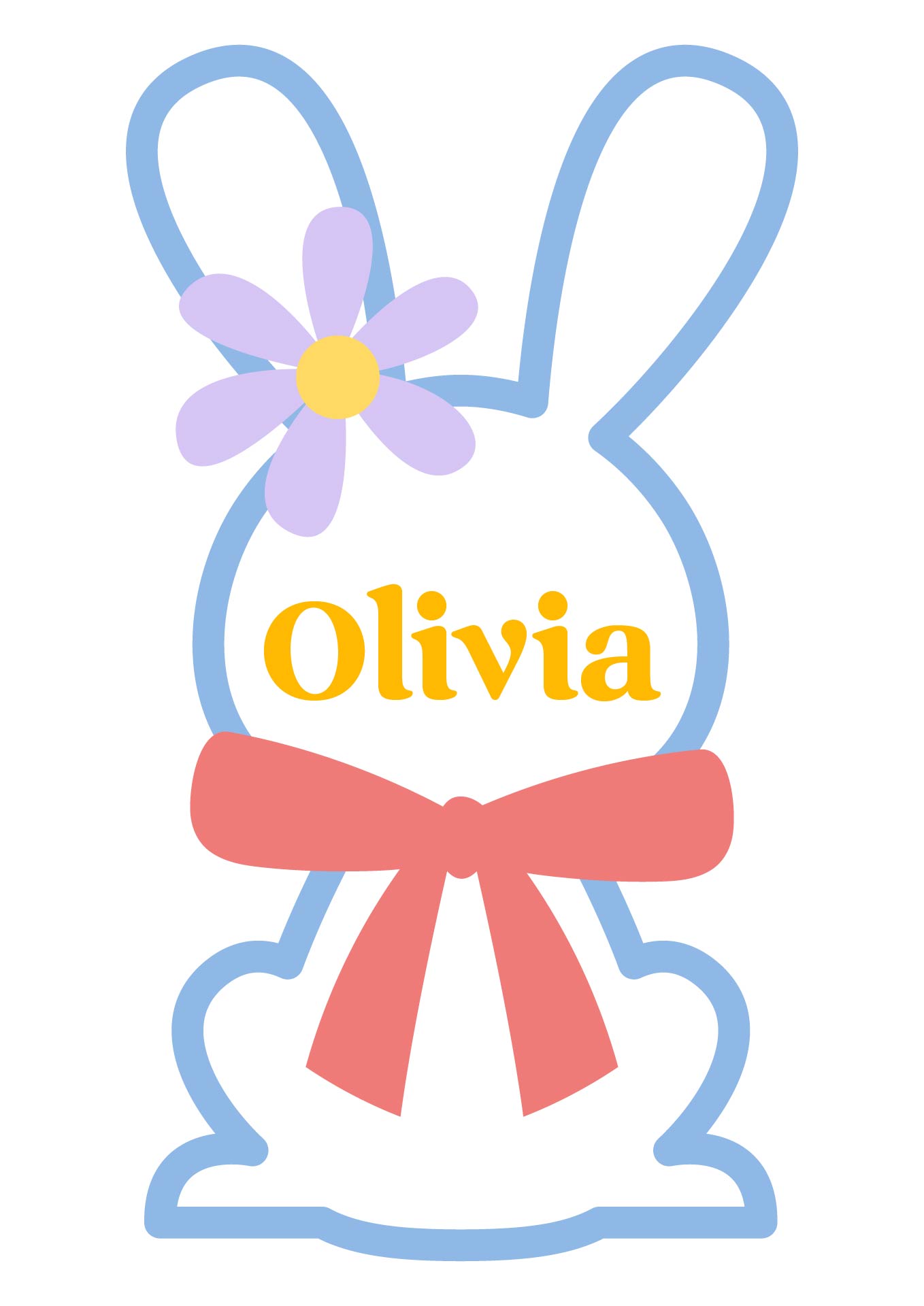 Olivia Personalized Easter Basket Tags