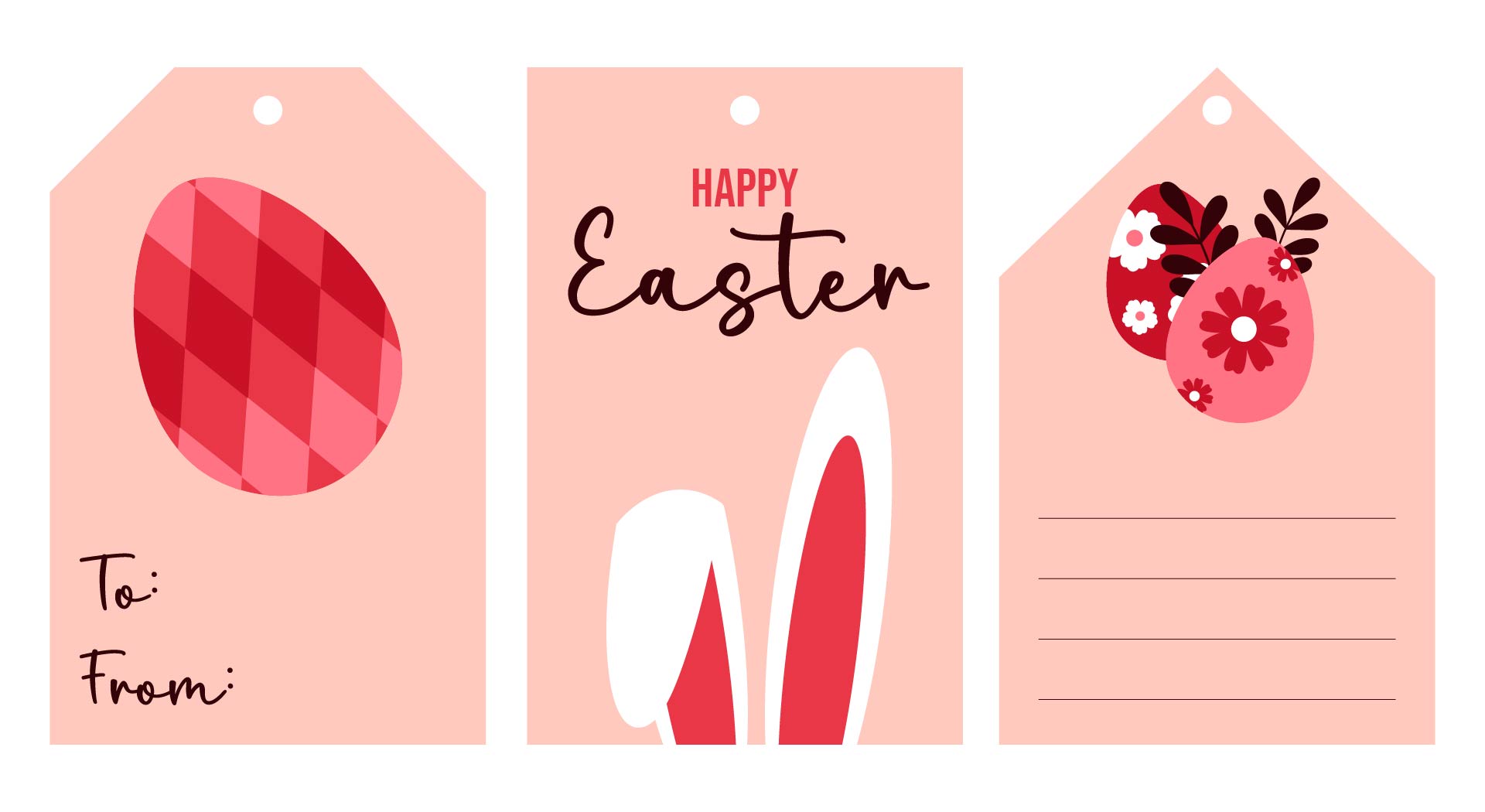 Olivia-Themed Easter Gift Tags Printable