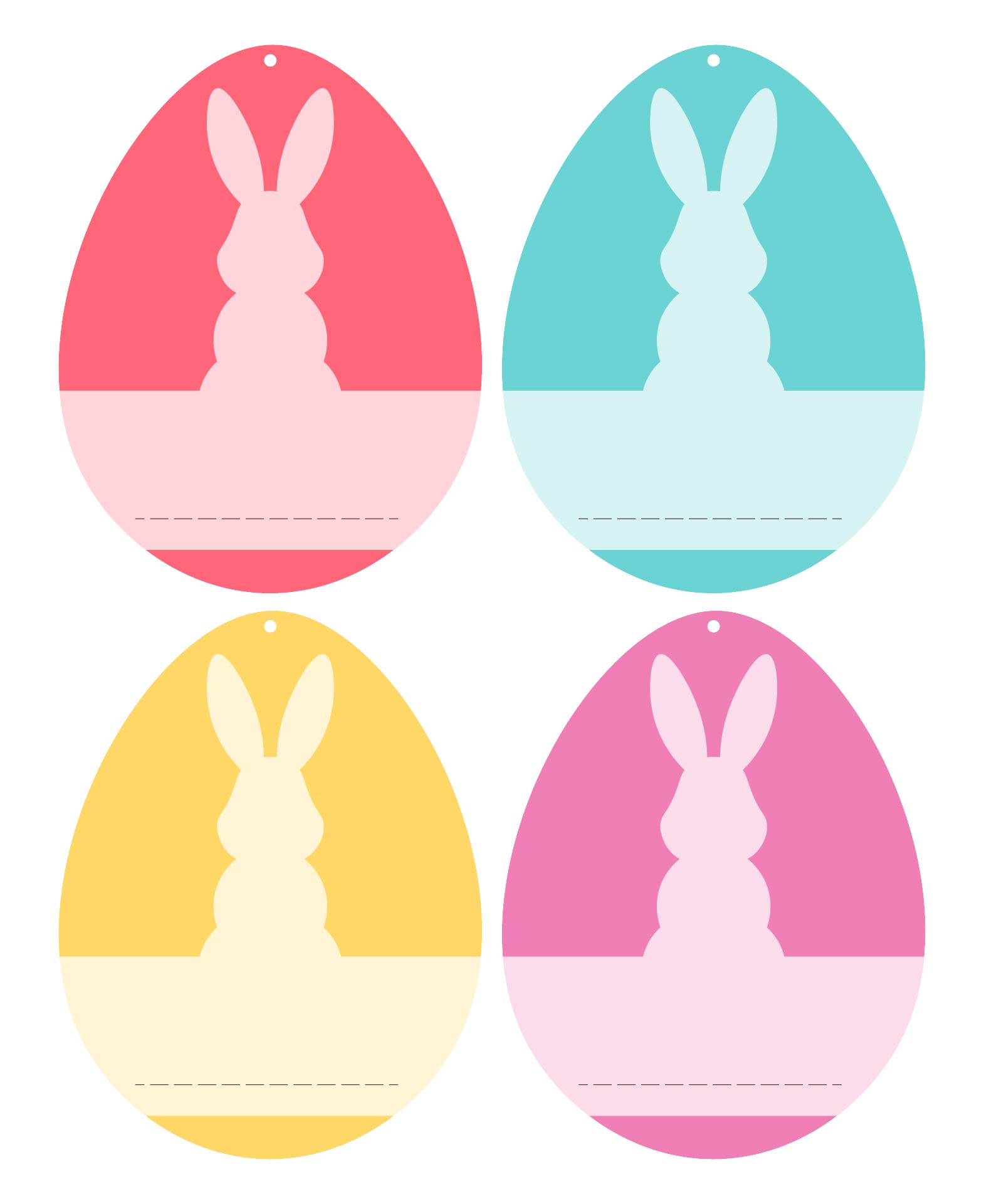 Personalized Olivia Easter Basket Tags