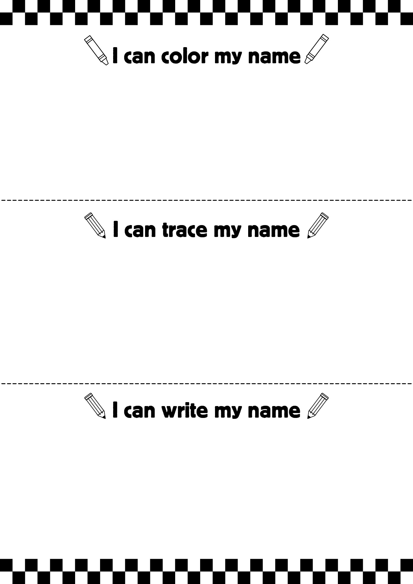 Personalized Trace My Name Worksheet for Kids