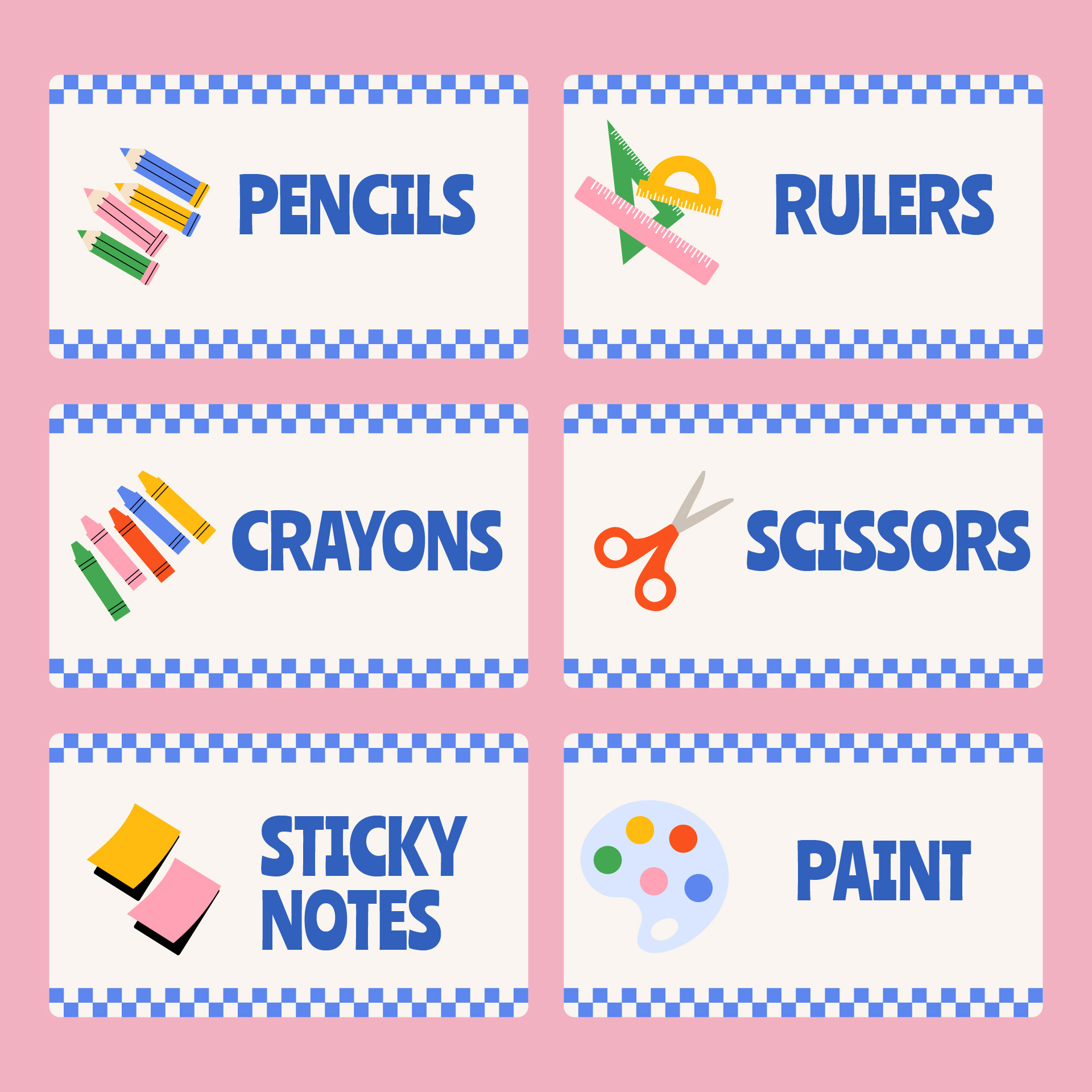 Preschool Classroom Labels for Organization