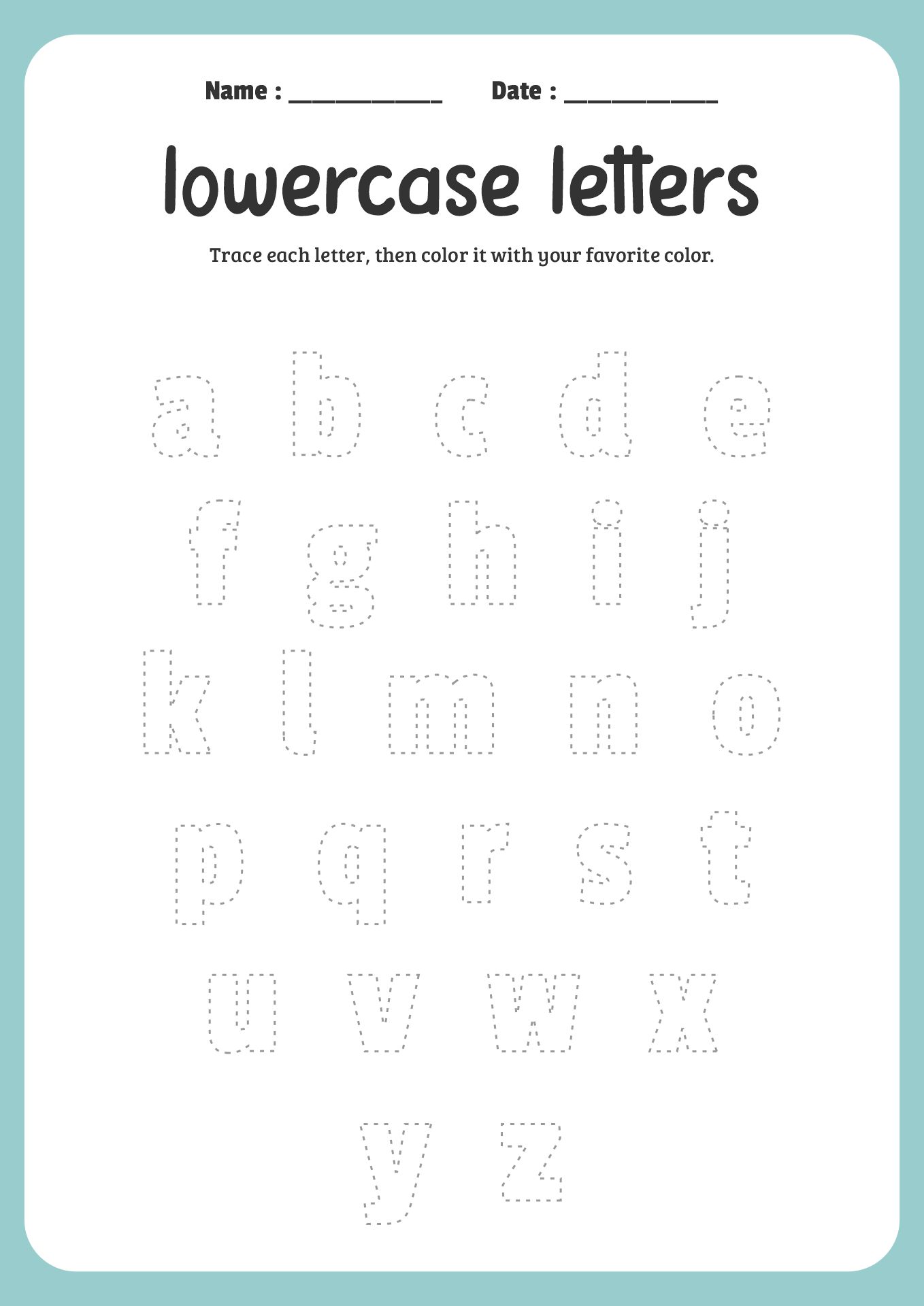 Primary School Handwriting Worksheets