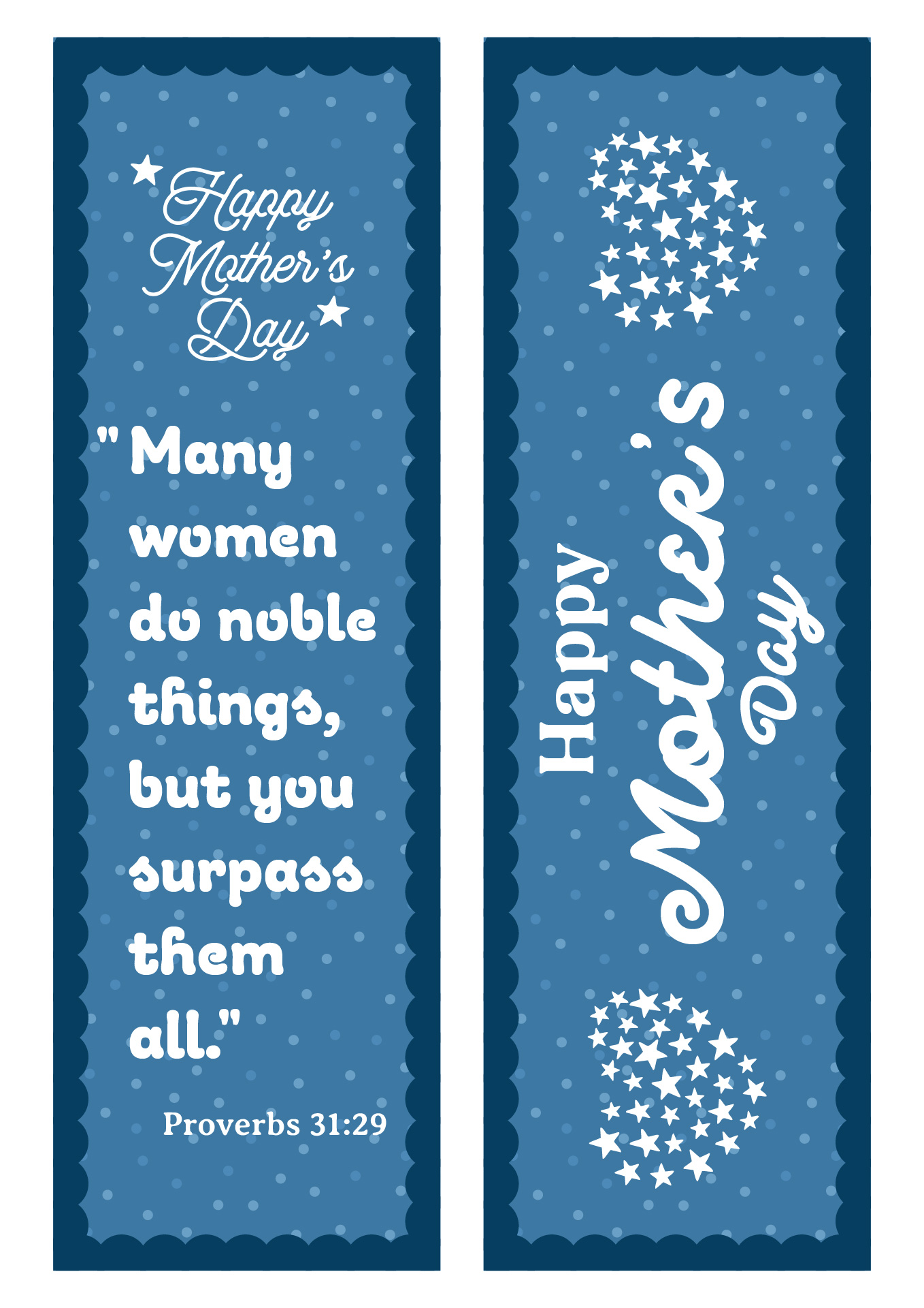 Printable Bible Verse Bookmarks for Mothers Day Printable Bible Verse Bookmarks for Mothers Day