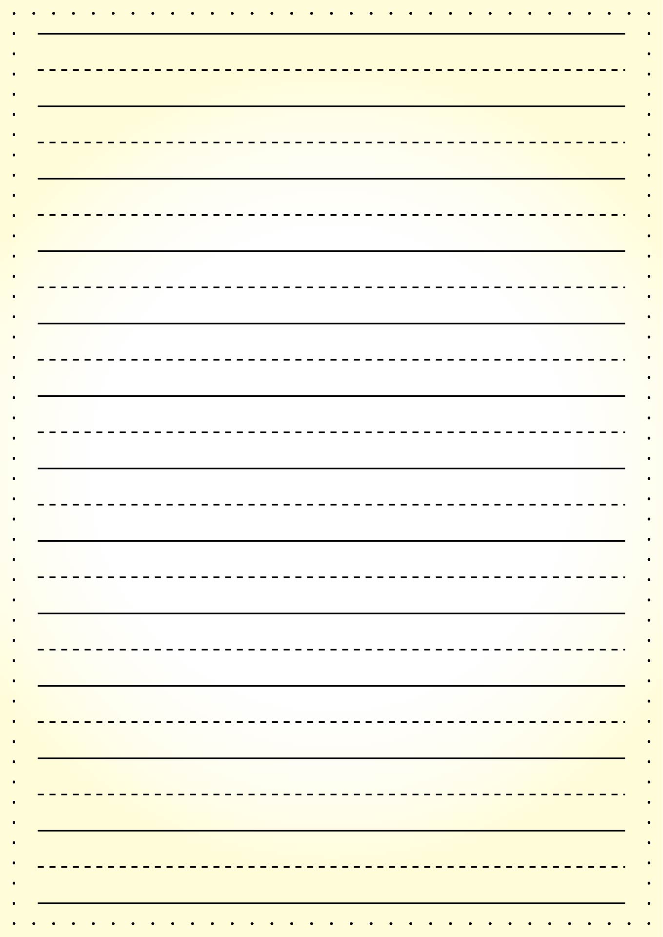 Printable Blank Lined Writing Pages