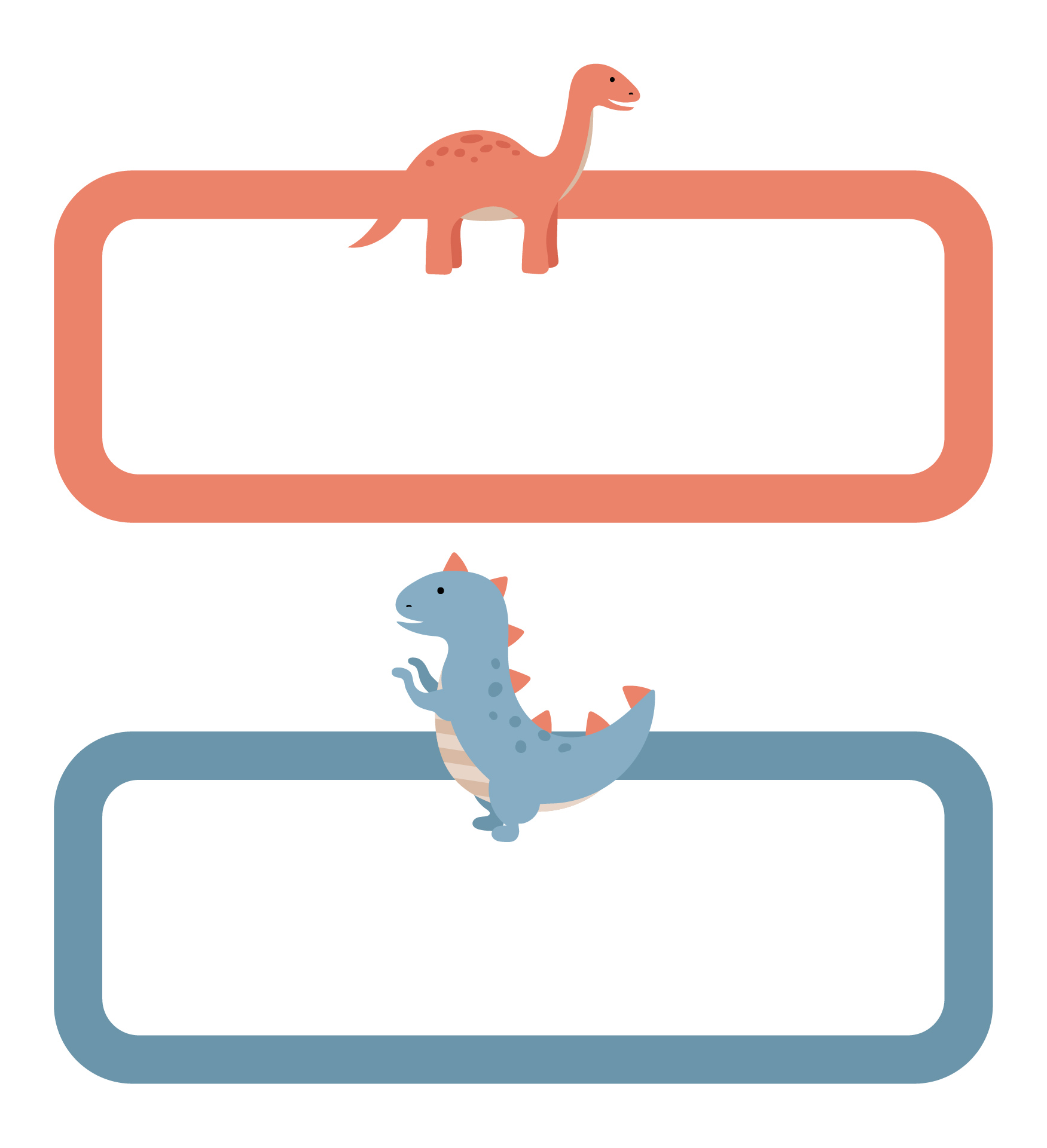 Printable Dinosaur Desk Name Plates