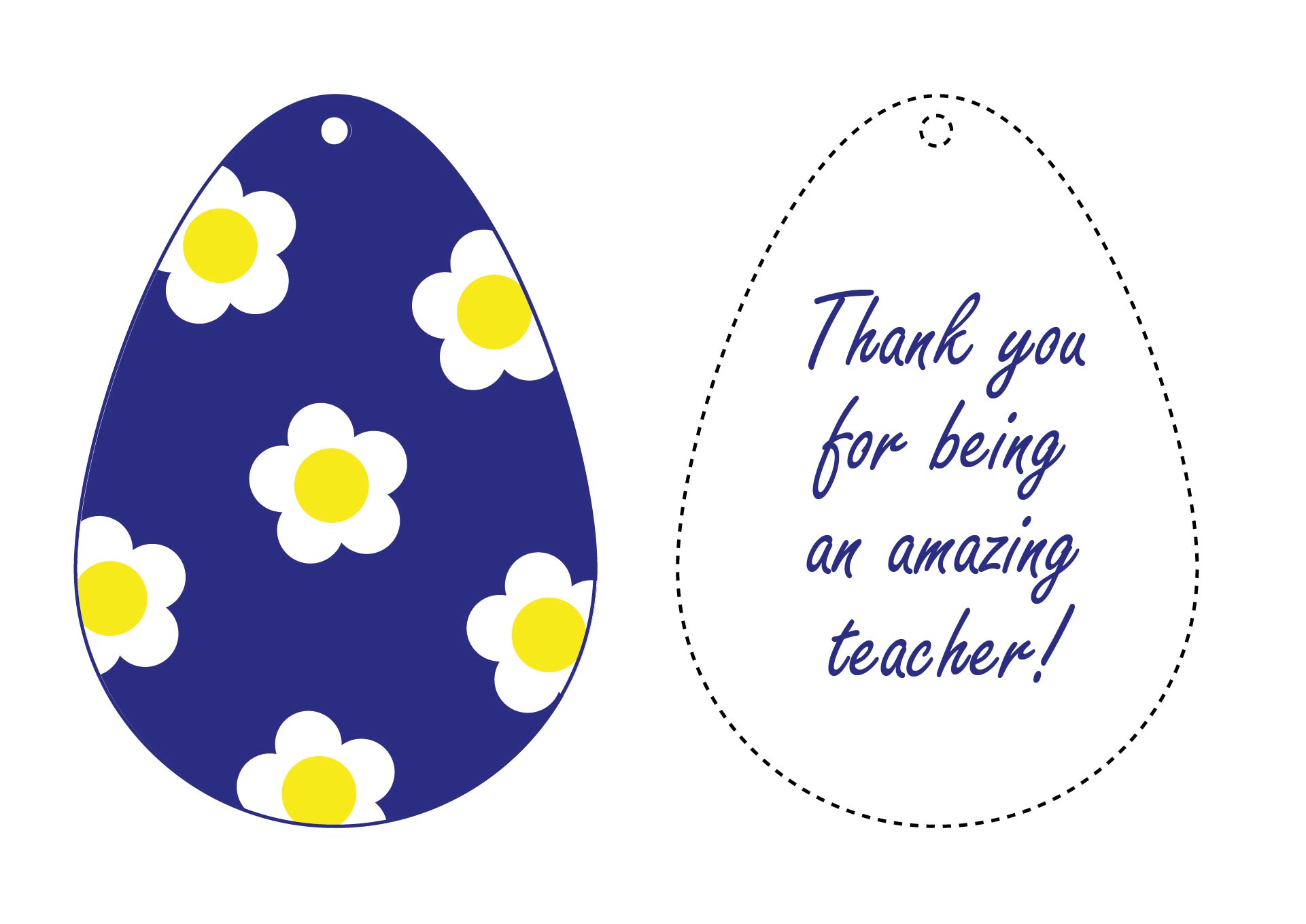 Printable Easter Appreciation Tags for Teachers Printable Easter Appreciation Tags for Teachers