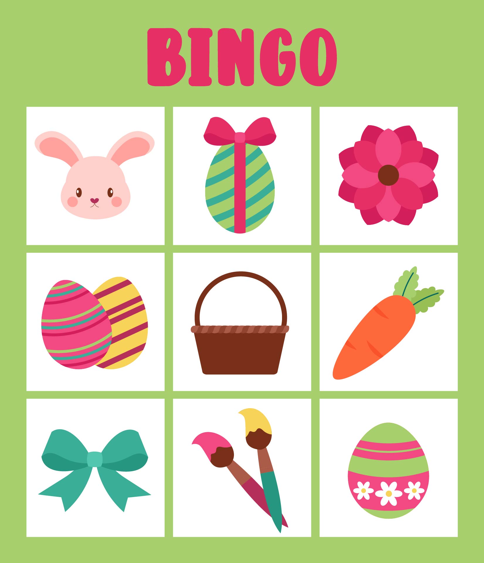 Printable Easter Bingo Cards for Kids Printable Easter Bingo Cards for Kids