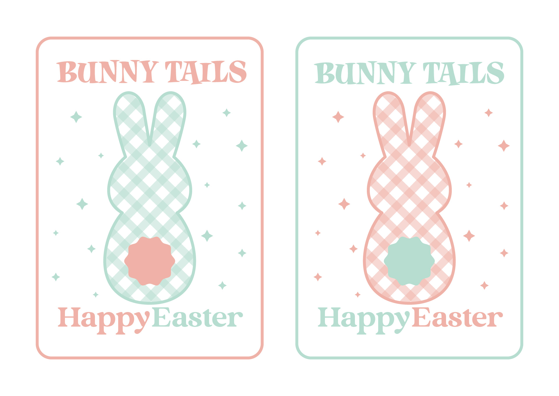 Printable Easter Bunny Tail Gift Tags