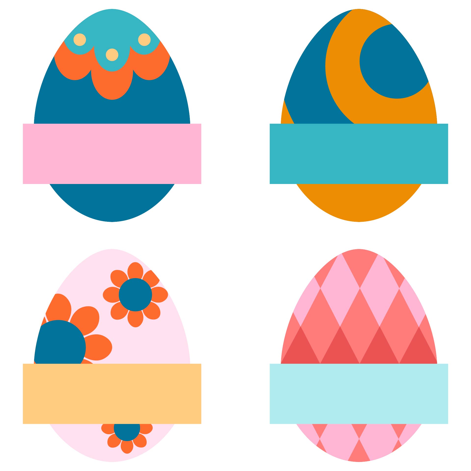 Printable Easter Egg Labels