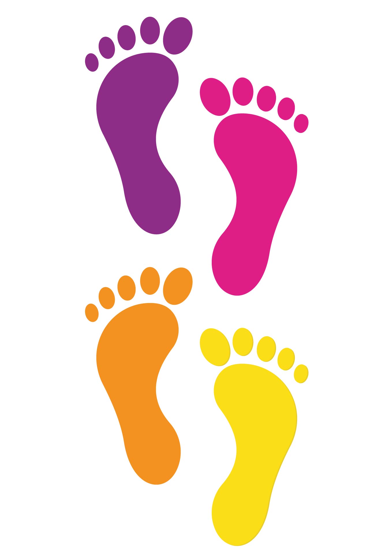 Printable Footprint Cut Out for Teachers