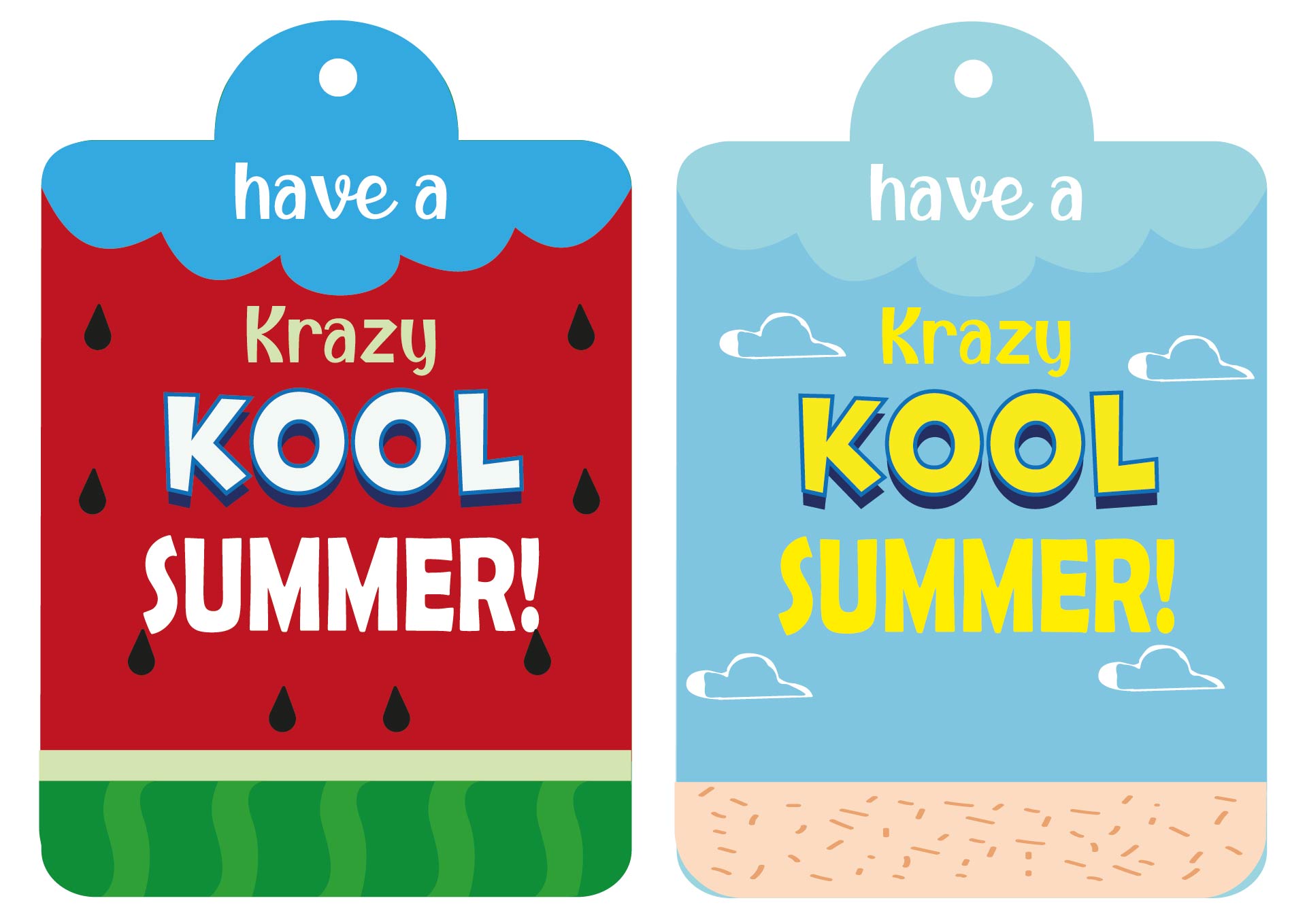 Printable Krazy Kool Summer Labels