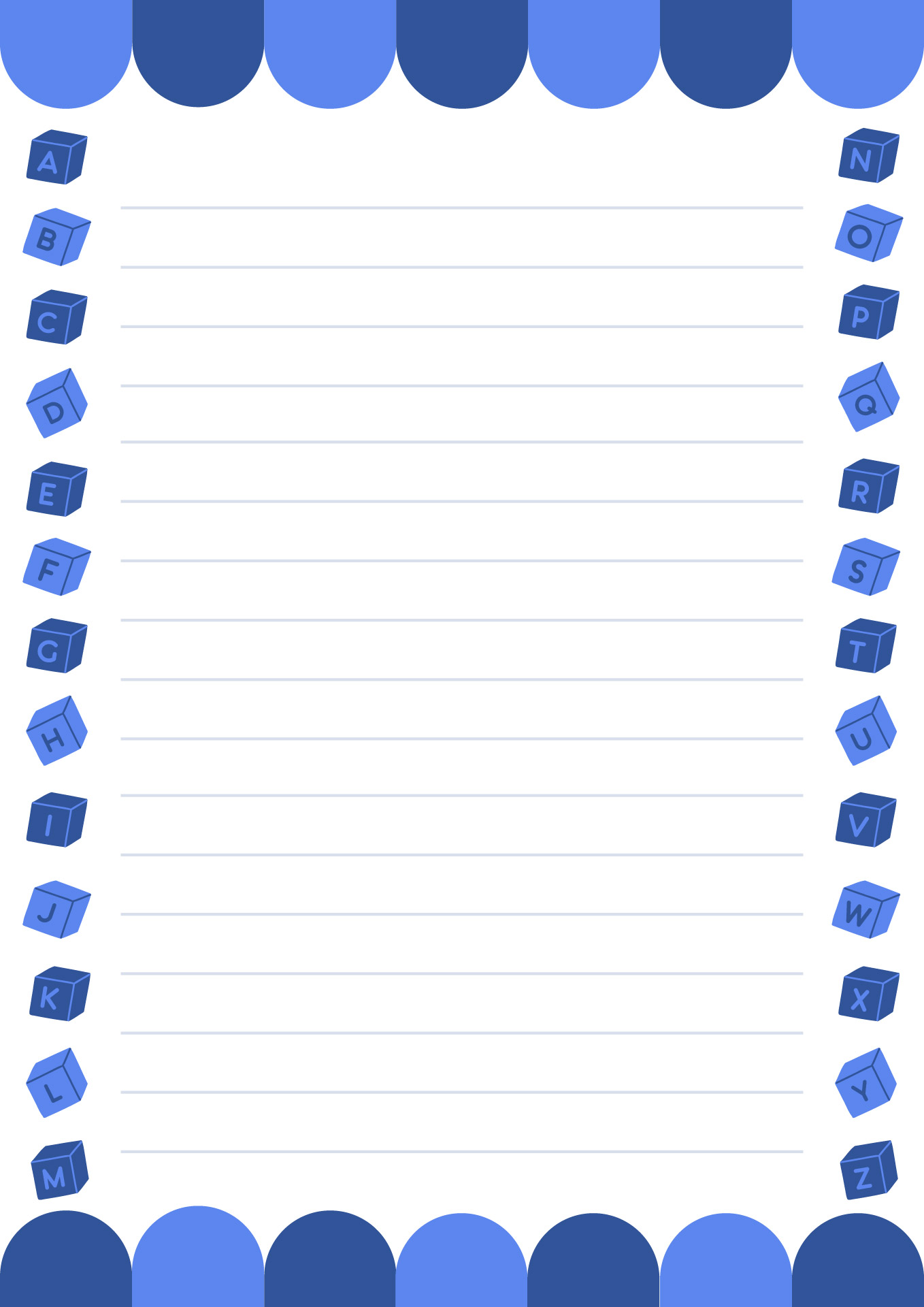 Printable Letter Writing Stationery for Kids