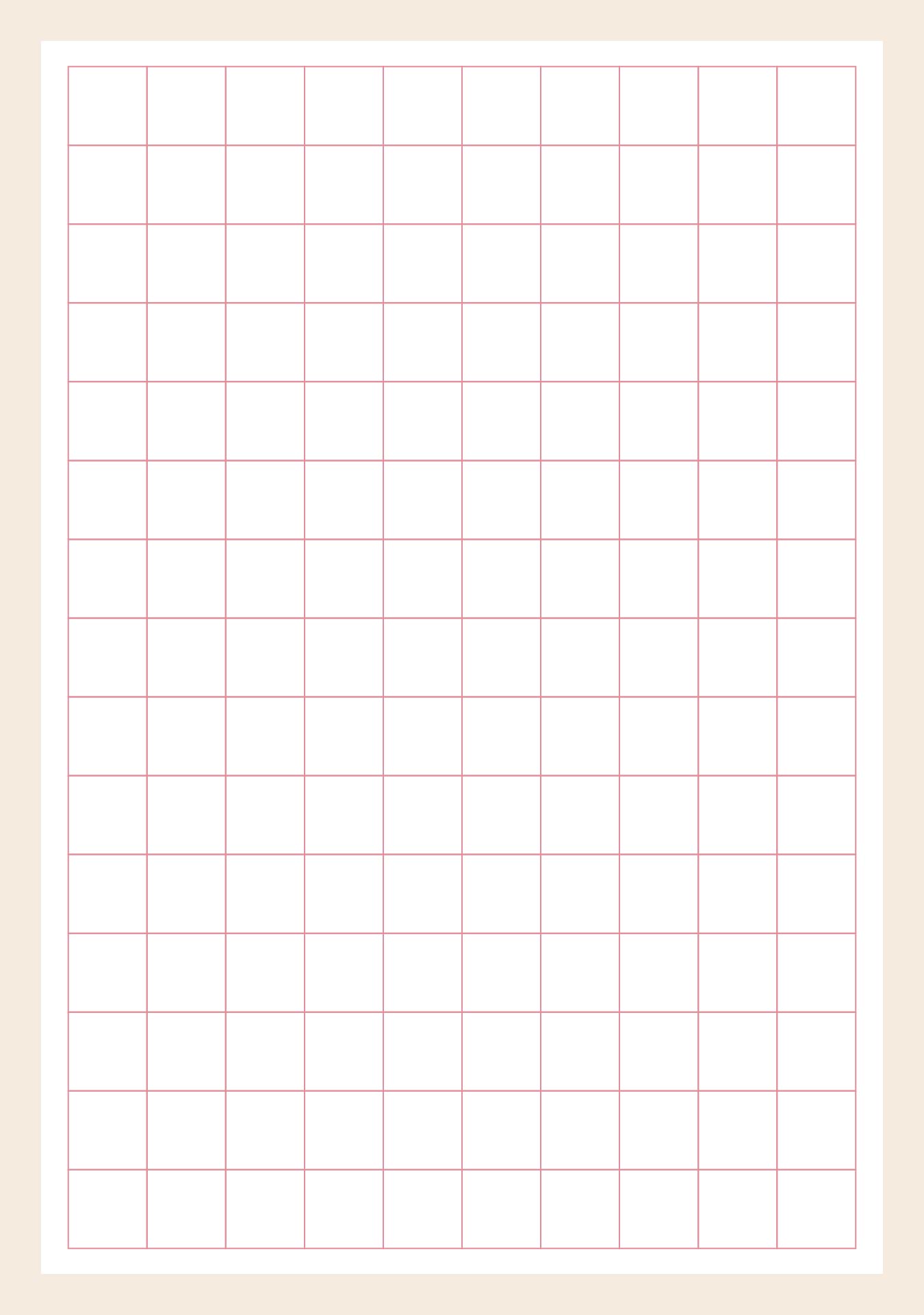 Printable Math Grid Squares