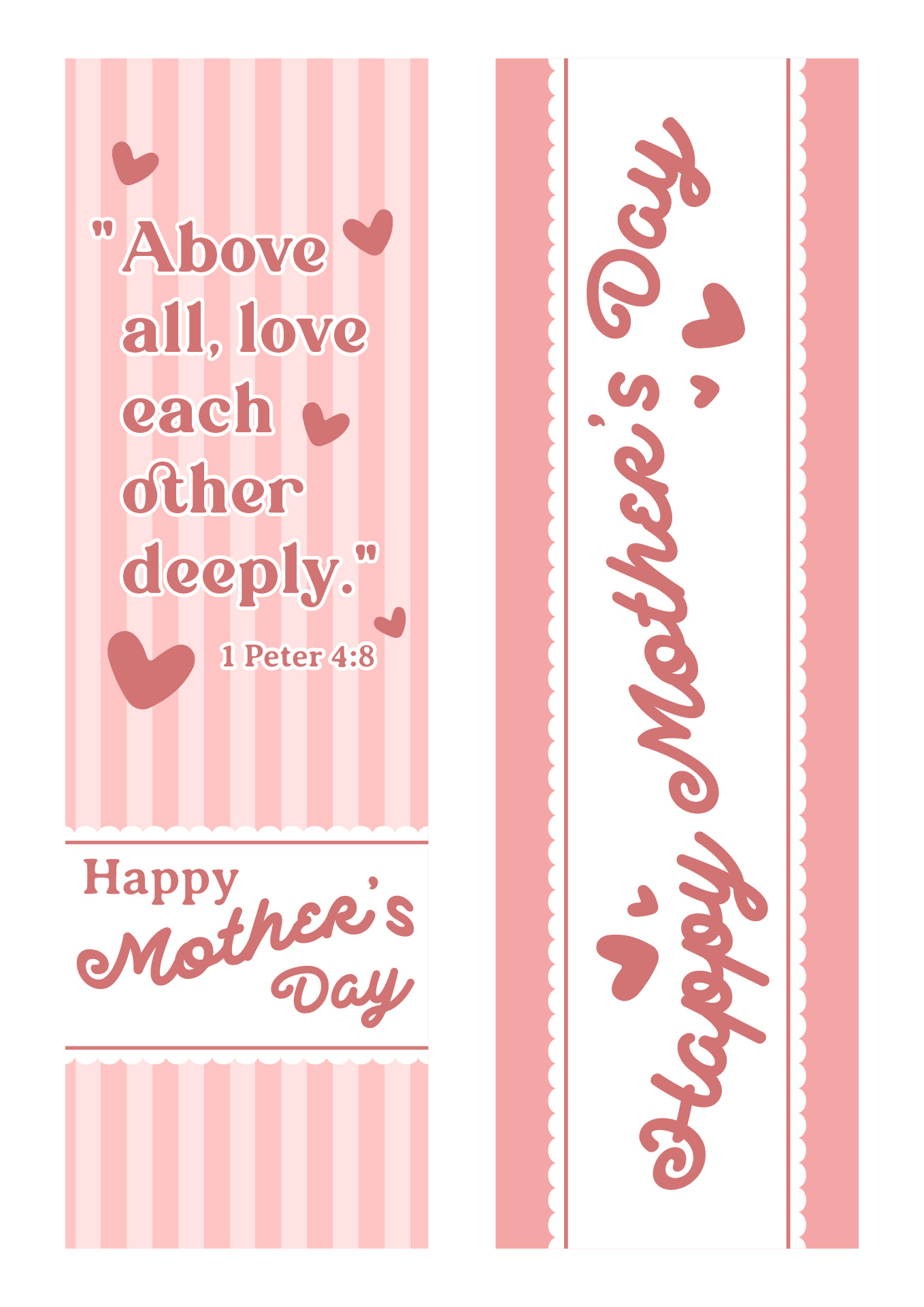 Printable Mothers Day Bookmarks with Inspirational Quotes Printable Mothers Day Bookmarks with Inspirational Quotes