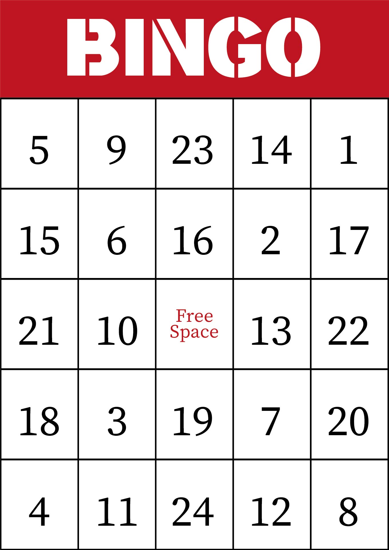 Printable Number Bingo Game Set for Seniors Printable Number Bingo Game Set for Seniors