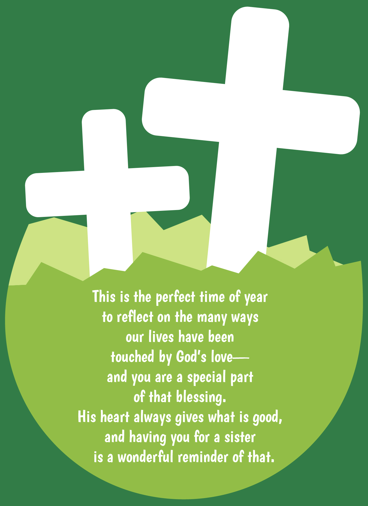 Printable Religious Easter Cards for Sister