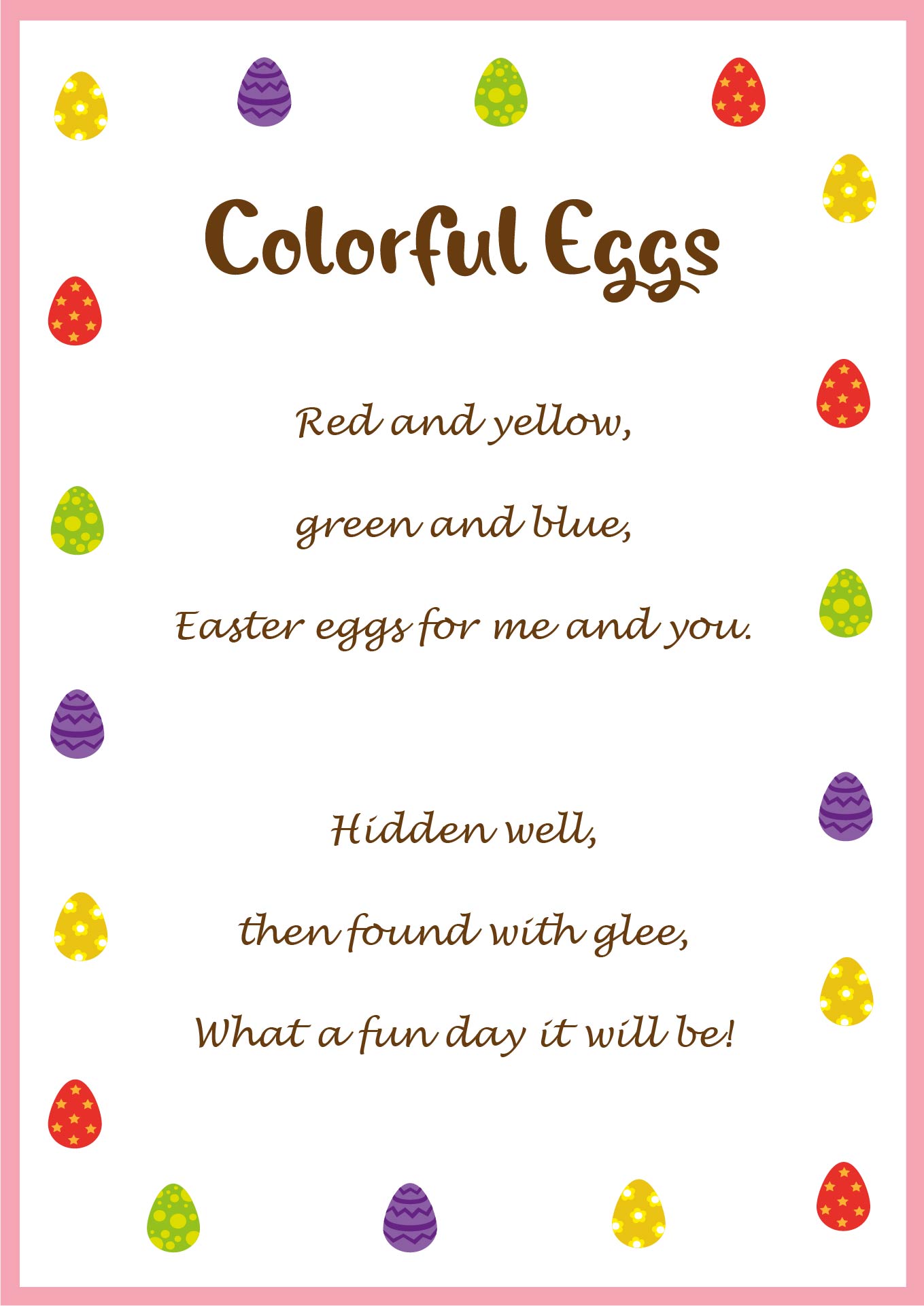 Printable Short Easter Poems