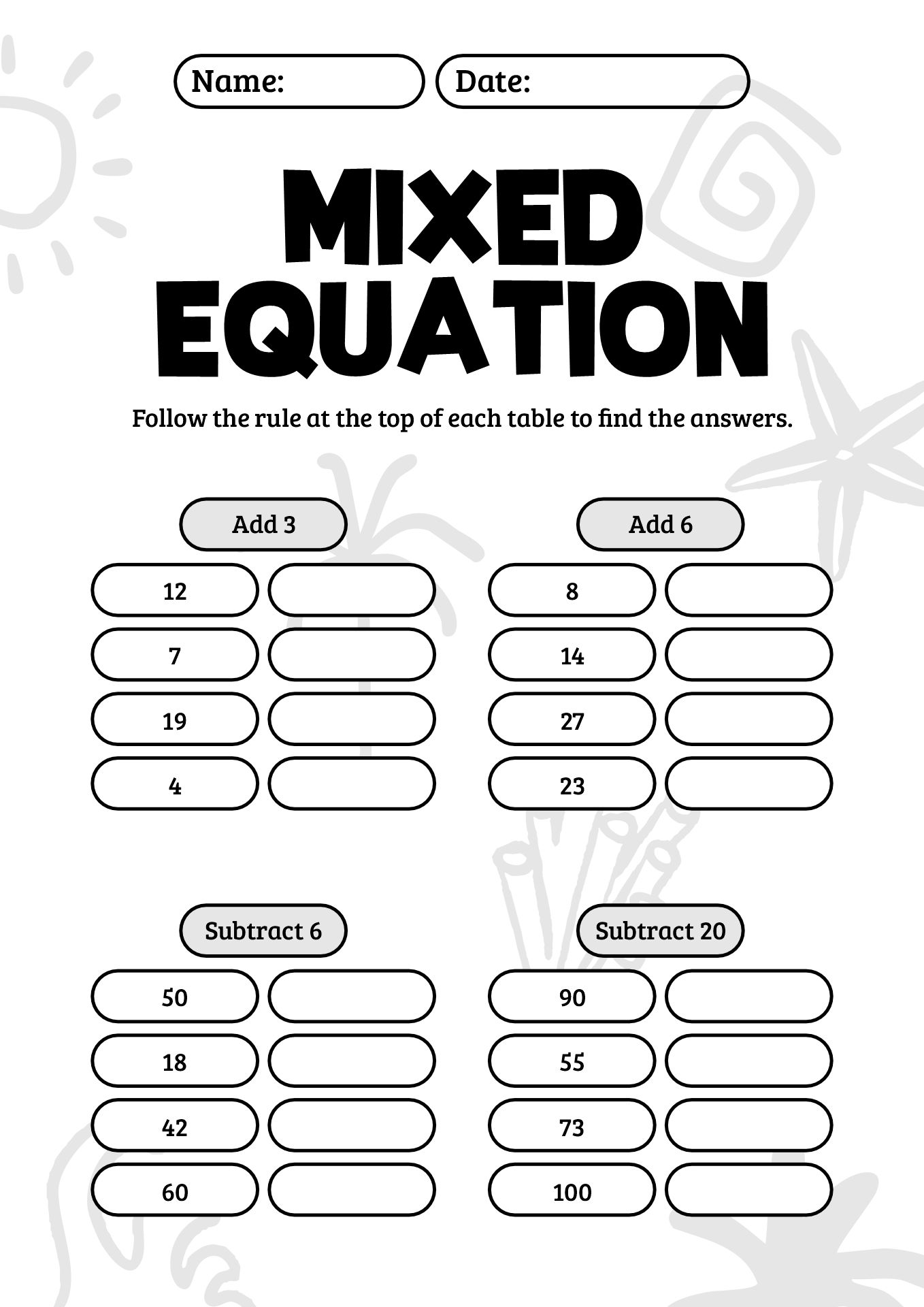 Printable Summer Packets for First Grade