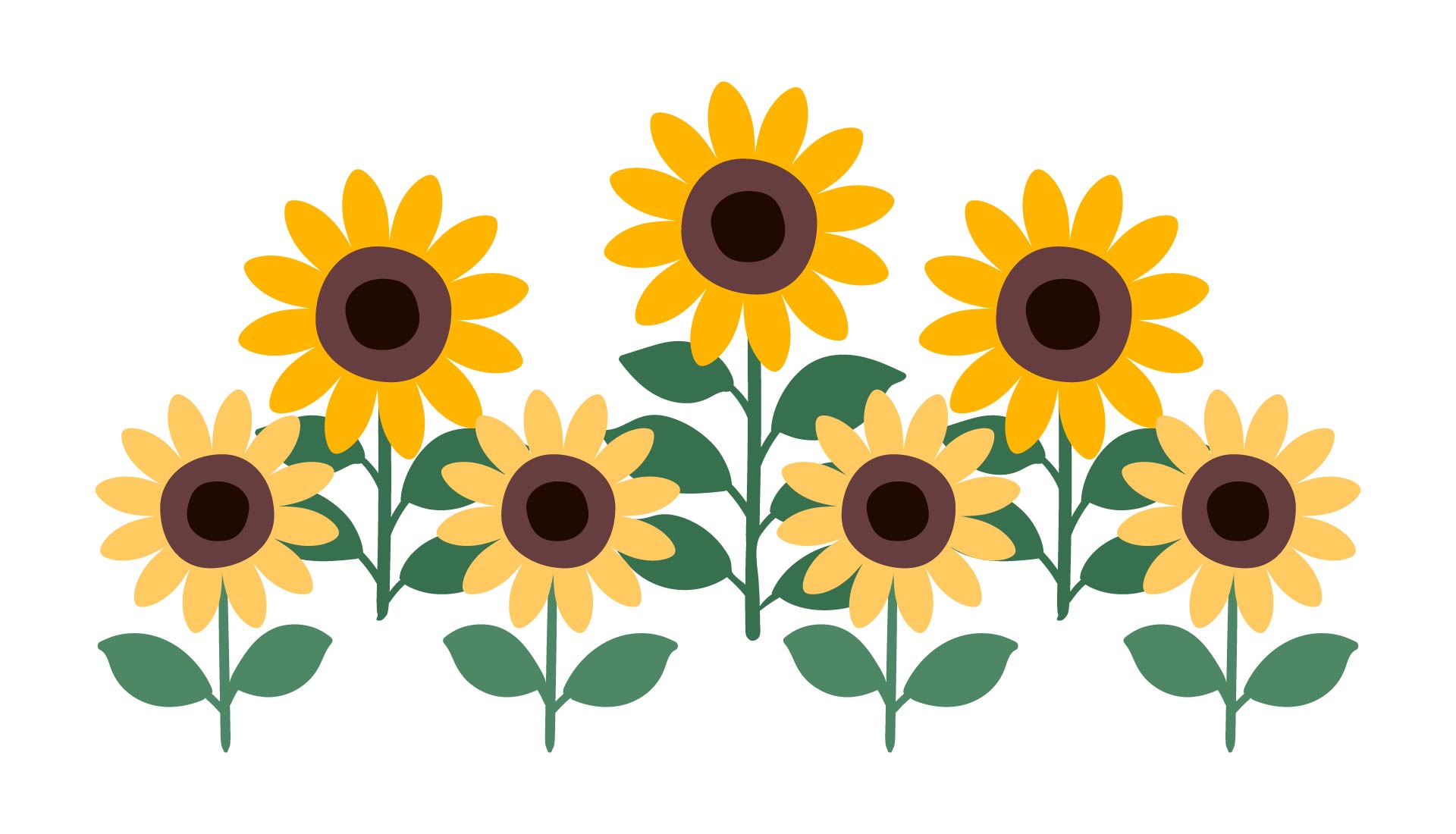 Printable Sunflower Shape for Bulletin Boards