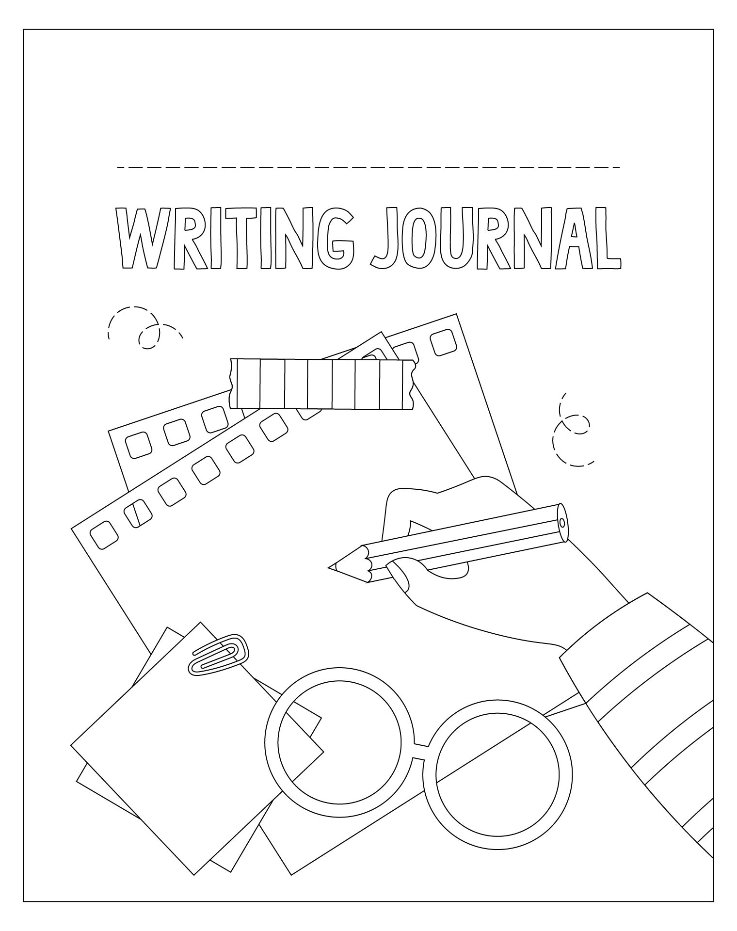 Printable Writing Journal Covers Printable Writing Journal Covers