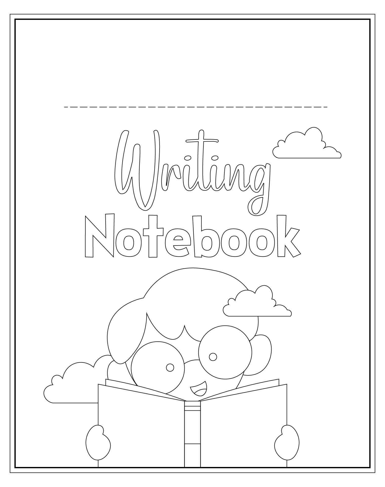 Printable Writing Notebook Covers for Students Printable Writing Notebook Covers for Students