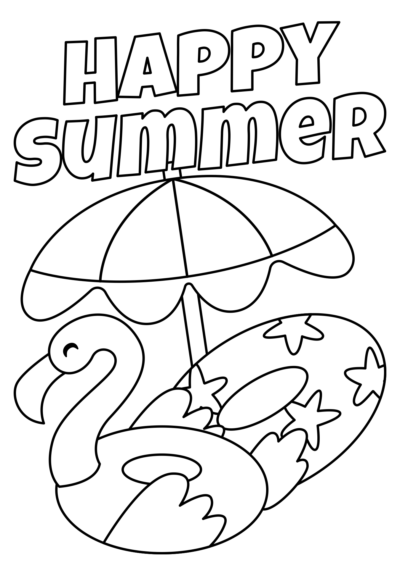 Summer Coloring Pages for Kids