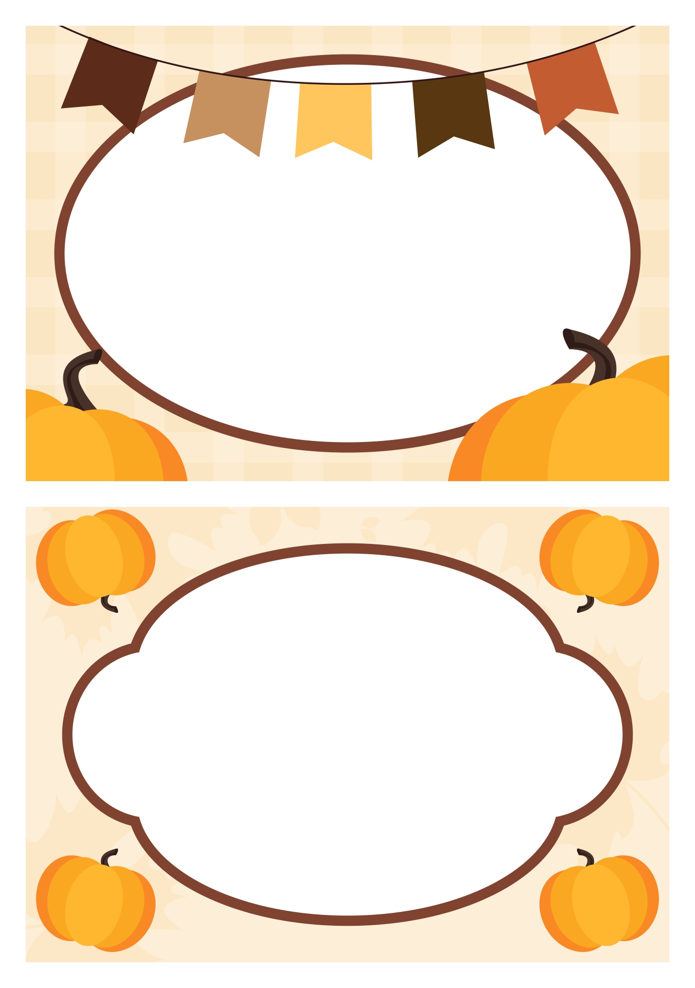 Thanksgiving Pumpkin Place Card Tags