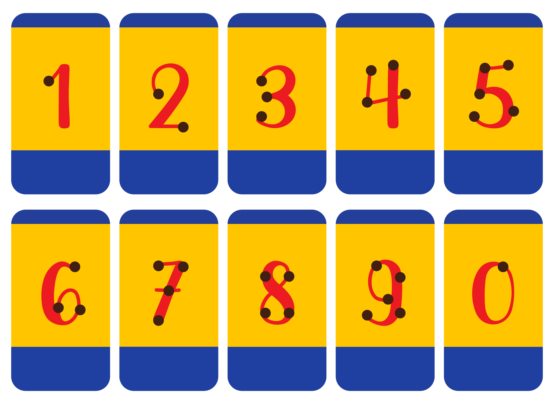 Touchpoint Math Numbers Flash Cards