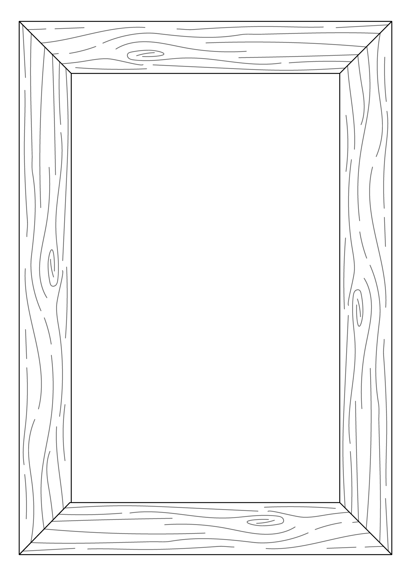 Wooden Photo Frame Coloring Pages Wooden Photo Frame Coloring Pages