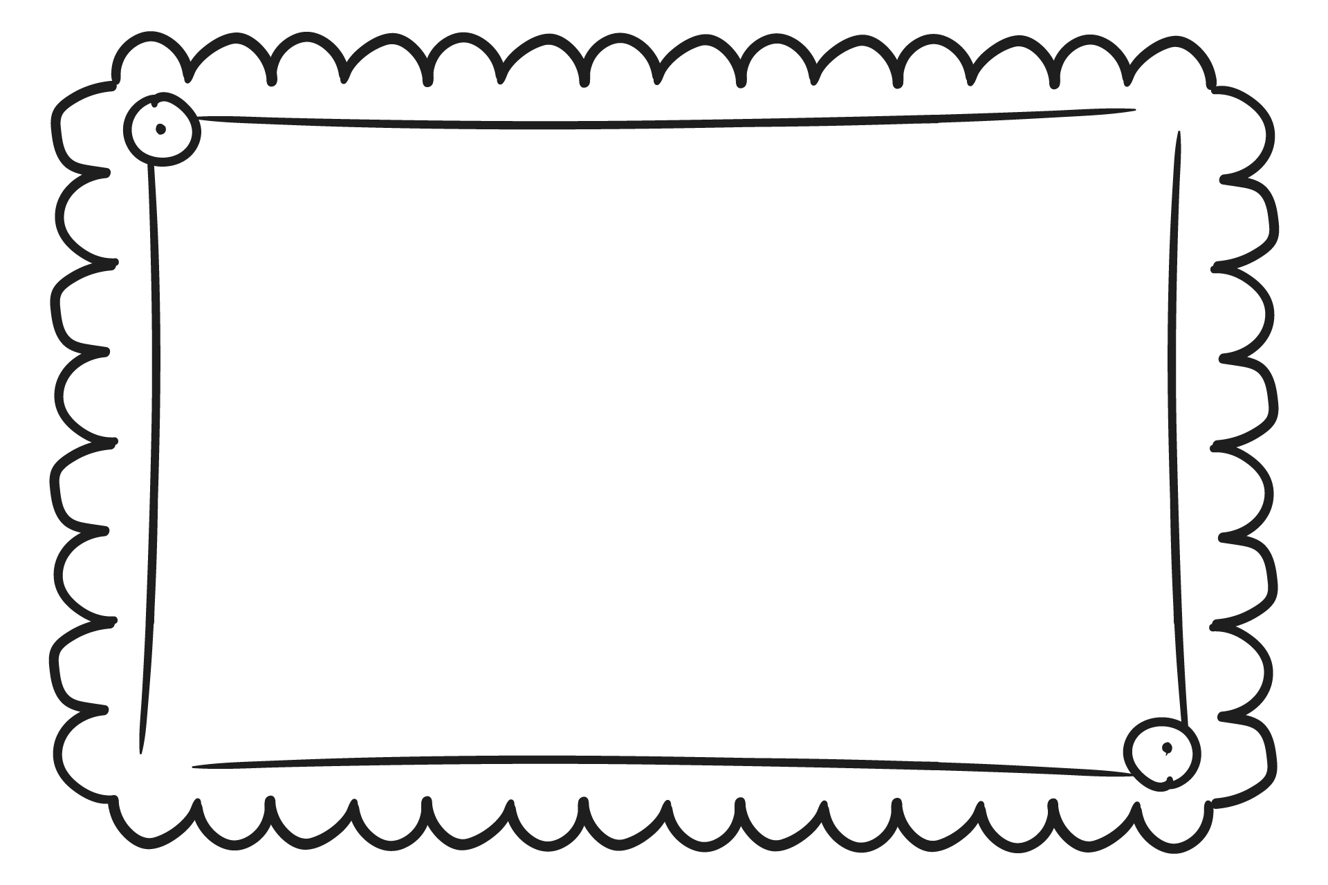 Doodle Style Frame Coloring Page Doodle Style Frame Coloring Page