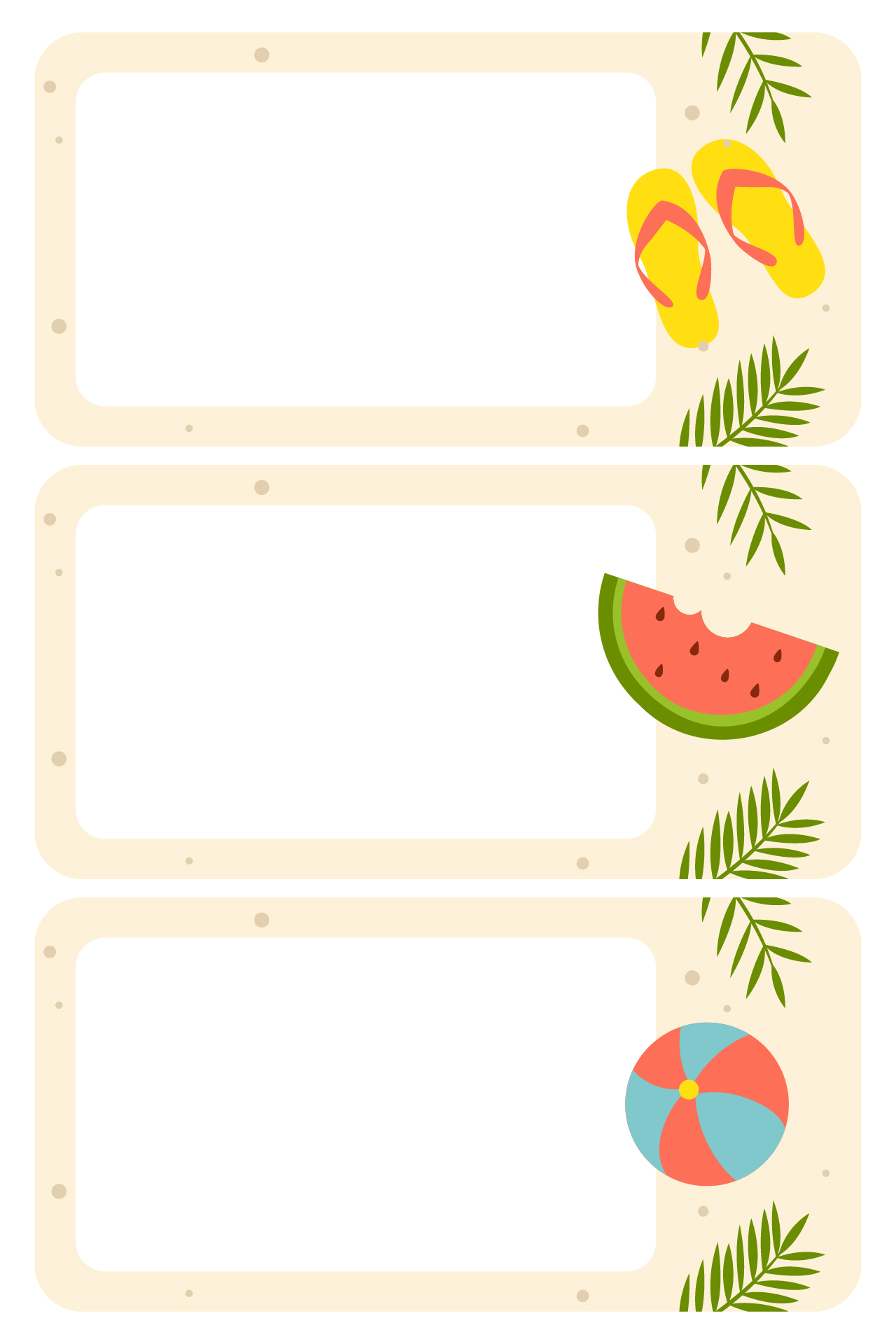 Summer Notebook Labels