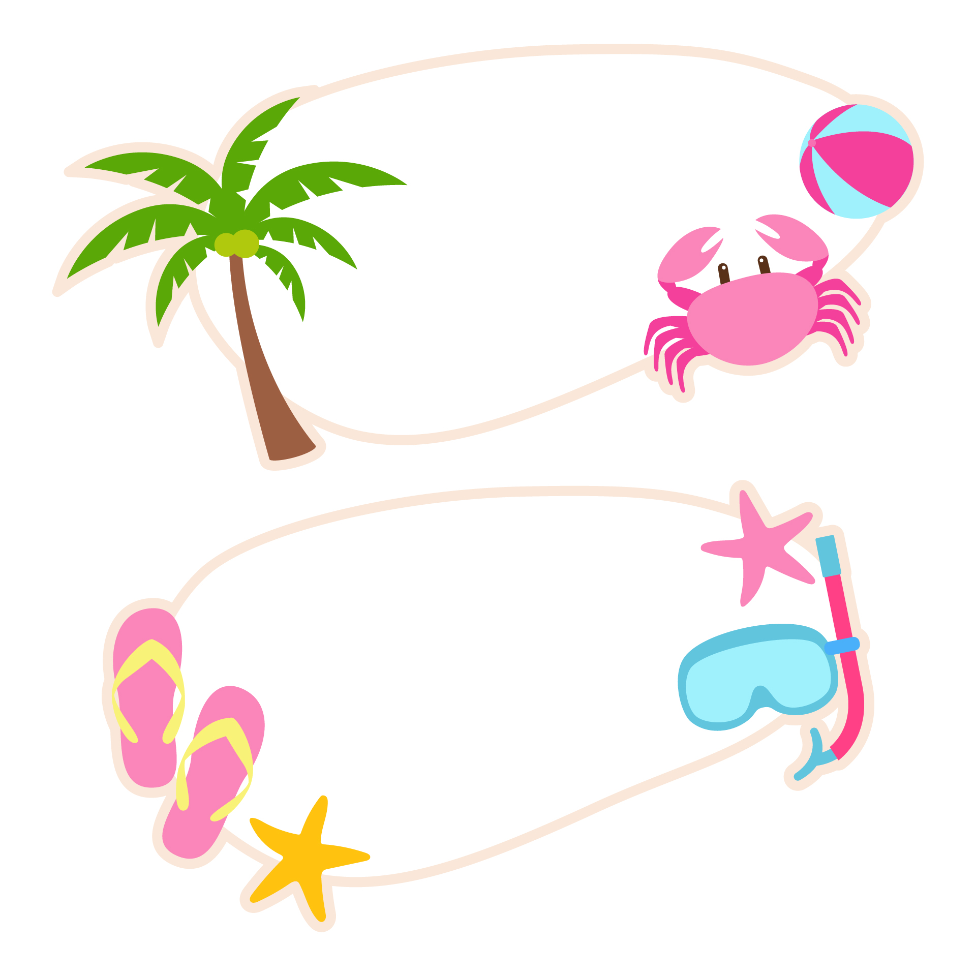 Summer Beach Cubby Tags Summer Beach Cubby Tags