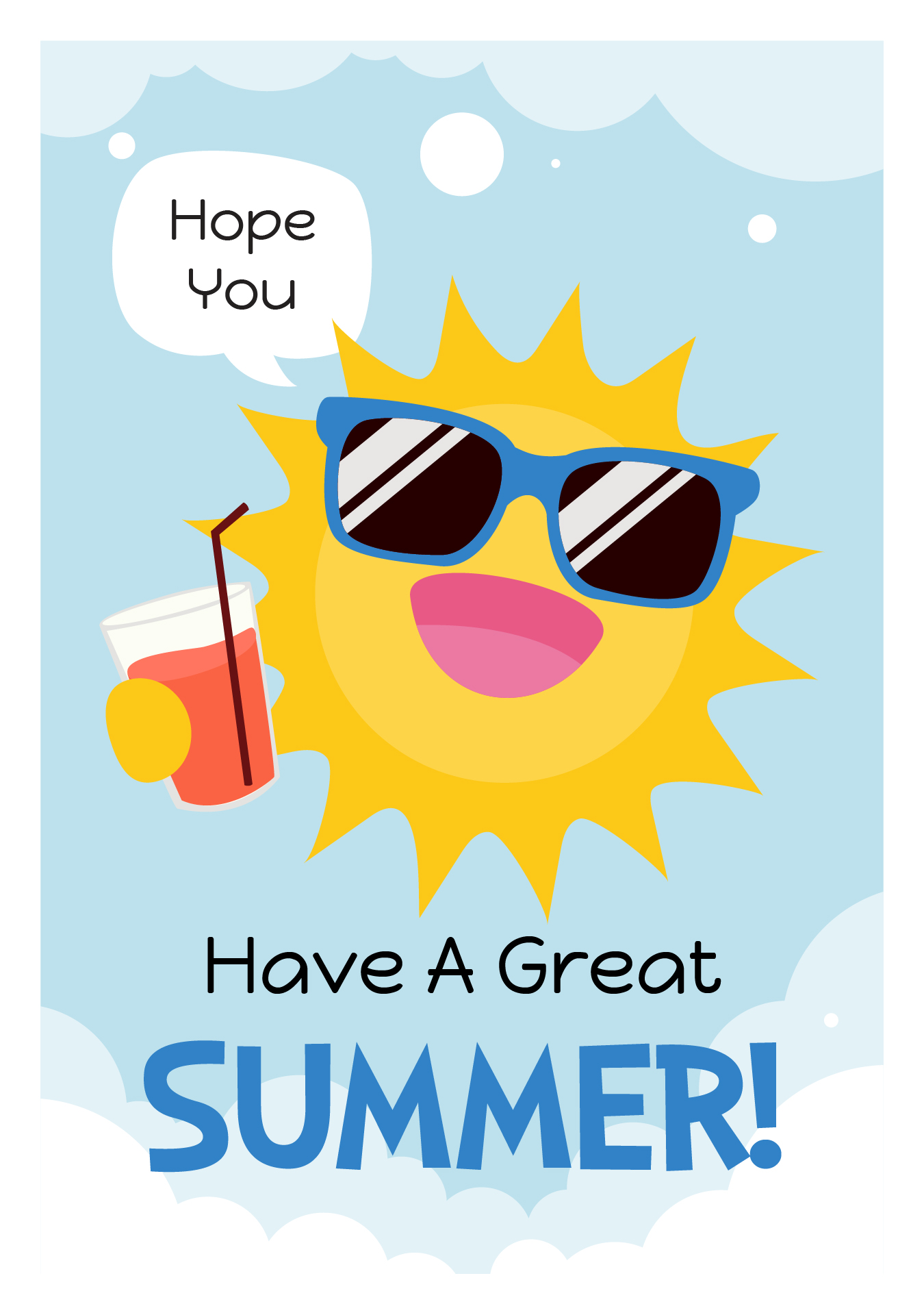 End Of School Student Gift Tags Summer