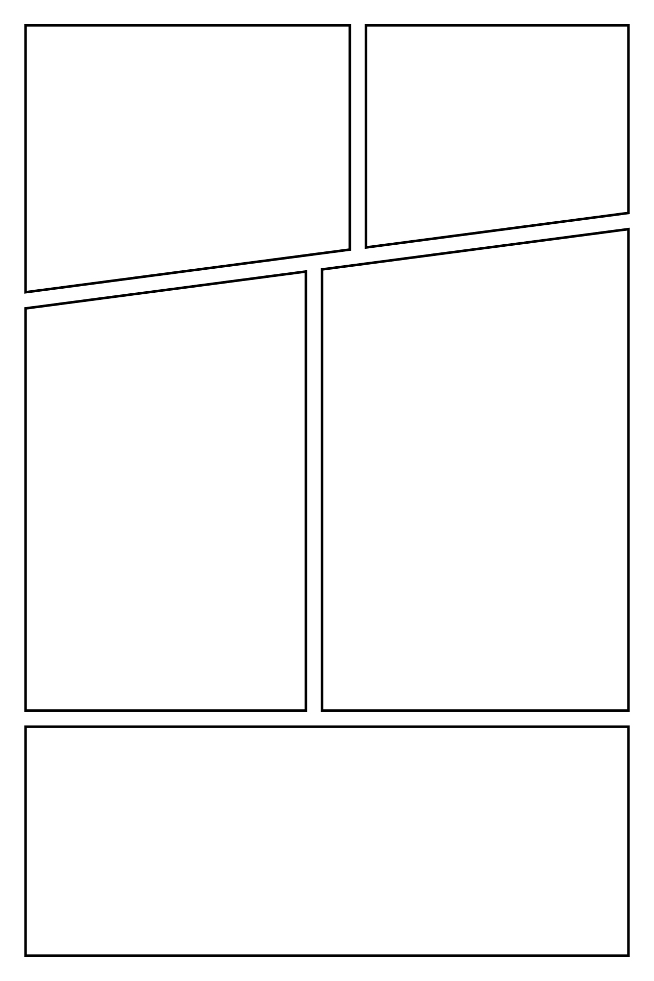 Art And Drawing Comic Book Strip Template