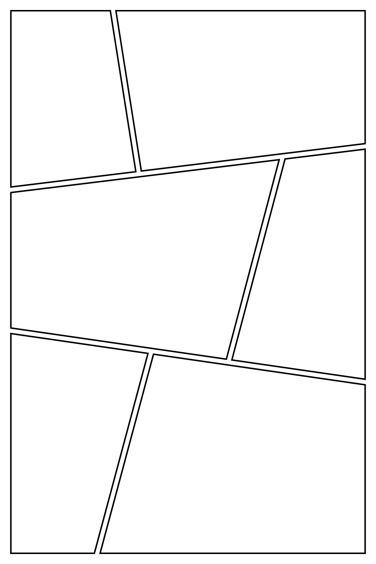 Comic Panels Graphic Book Layout Template