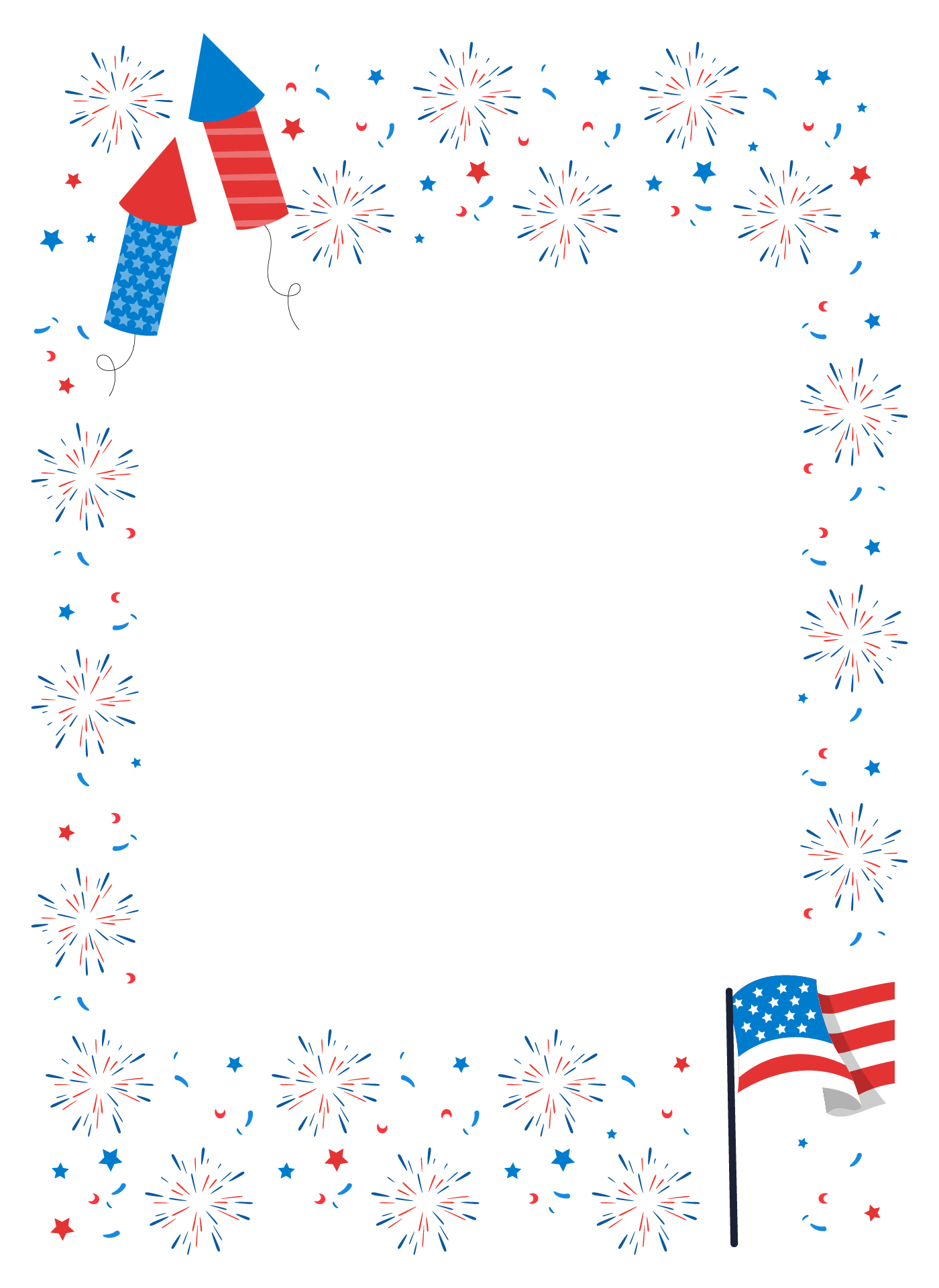 Memorial Day Handprint Art Printable Template