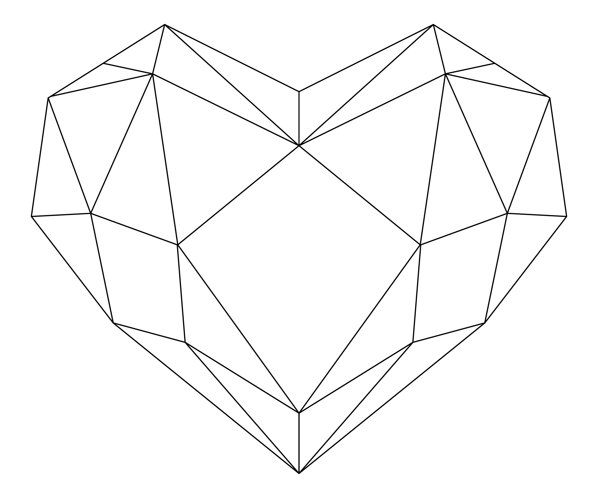 Heart Stained Glass Coloring Page Heart Stained Glass Coloring Page