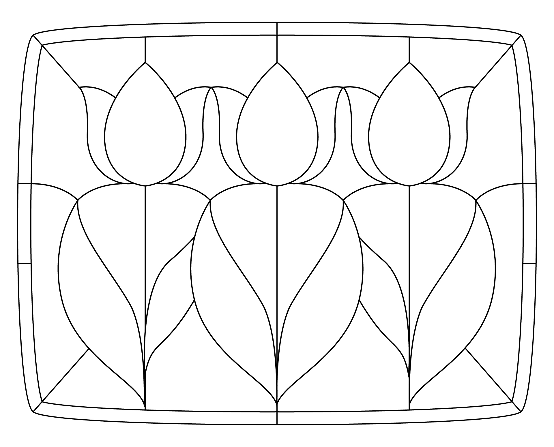 Simple Stained Glass Coloring Activity Simple Stained Glass Coloring Activity