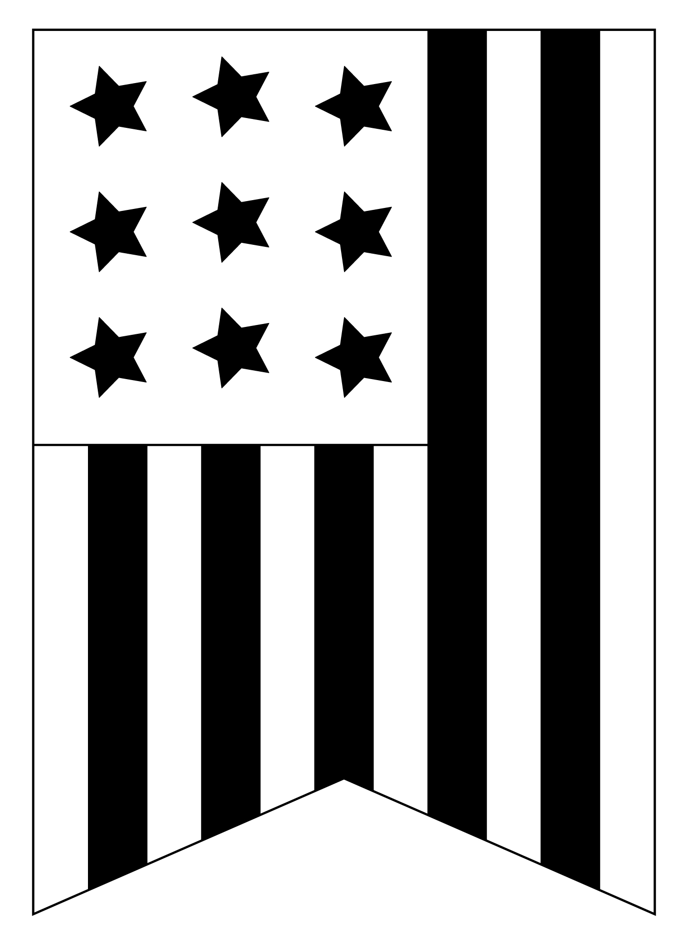 Star Stencil For American Flag