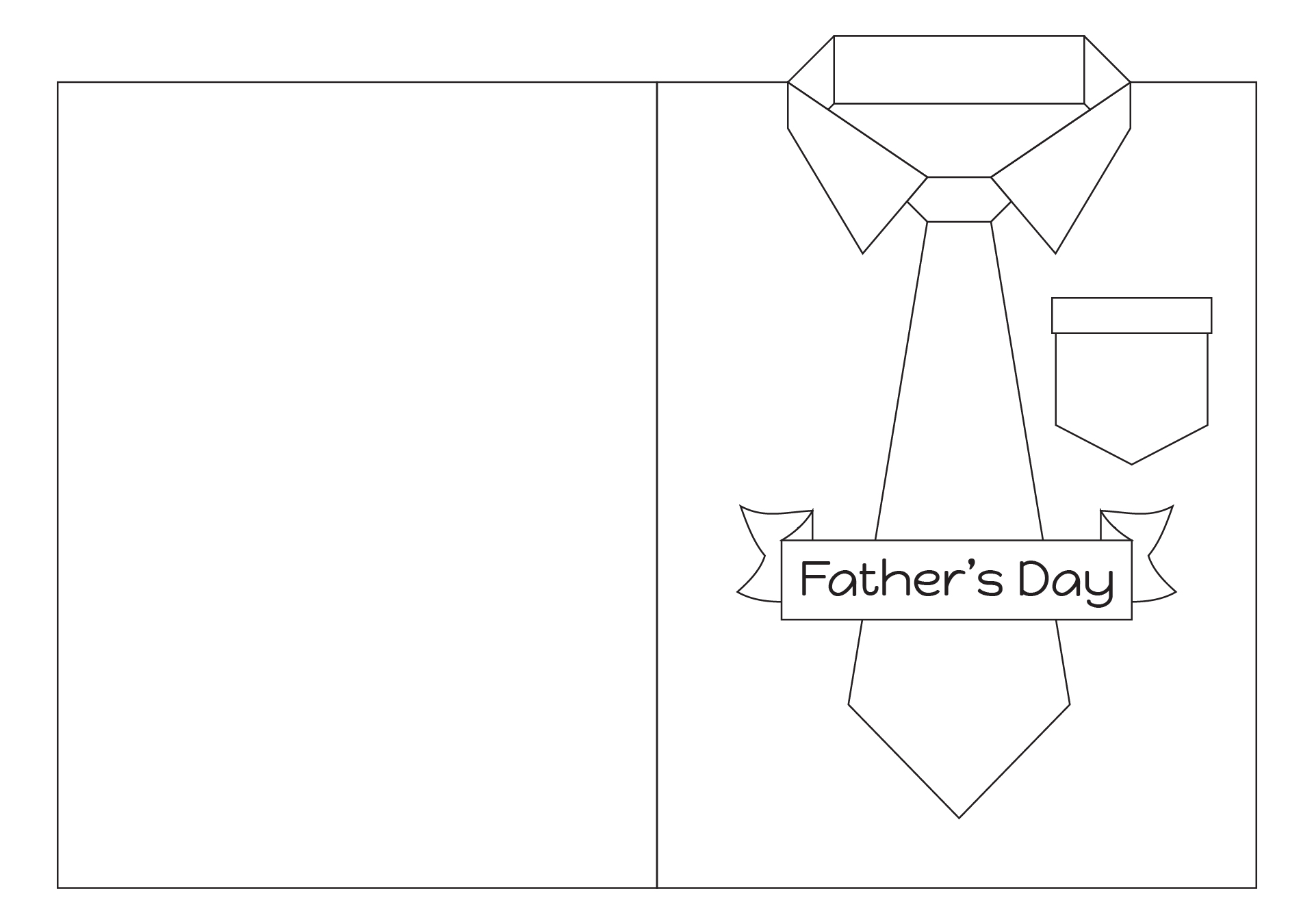 Shirt And Tie Fathers Day Card Necktie
