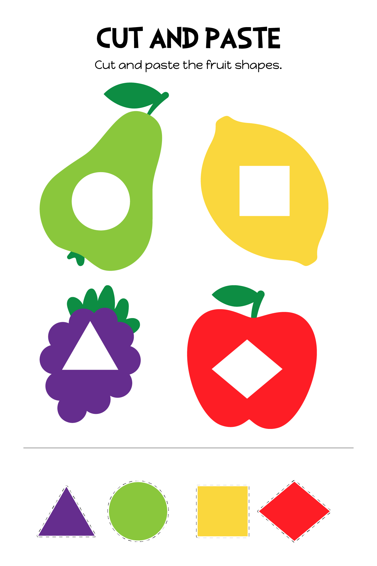 Fruit Printable For Primary School Activity Fruit Printable For Primary School Activity